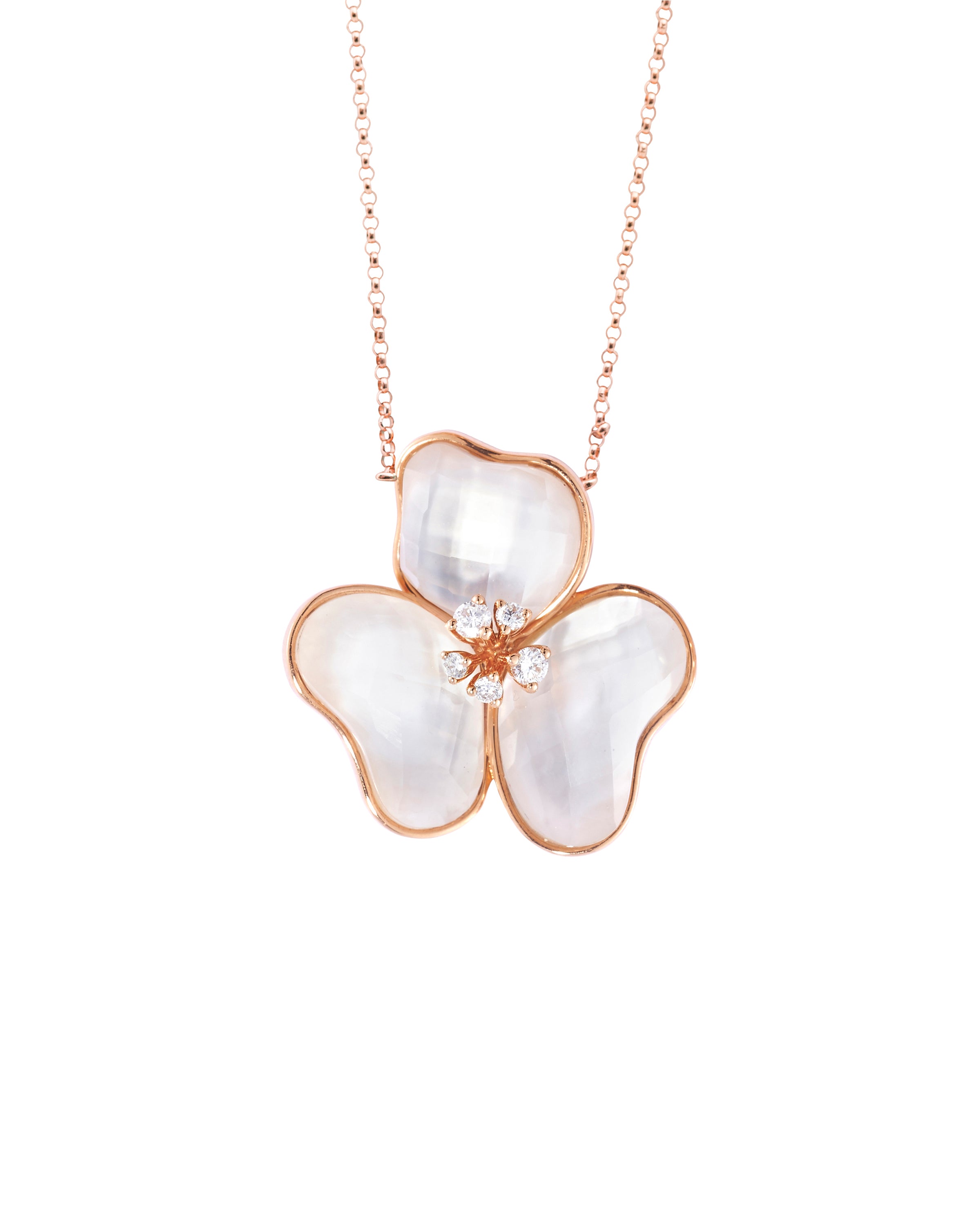 Il Petalo Large Single Charm in Mother of Pearl