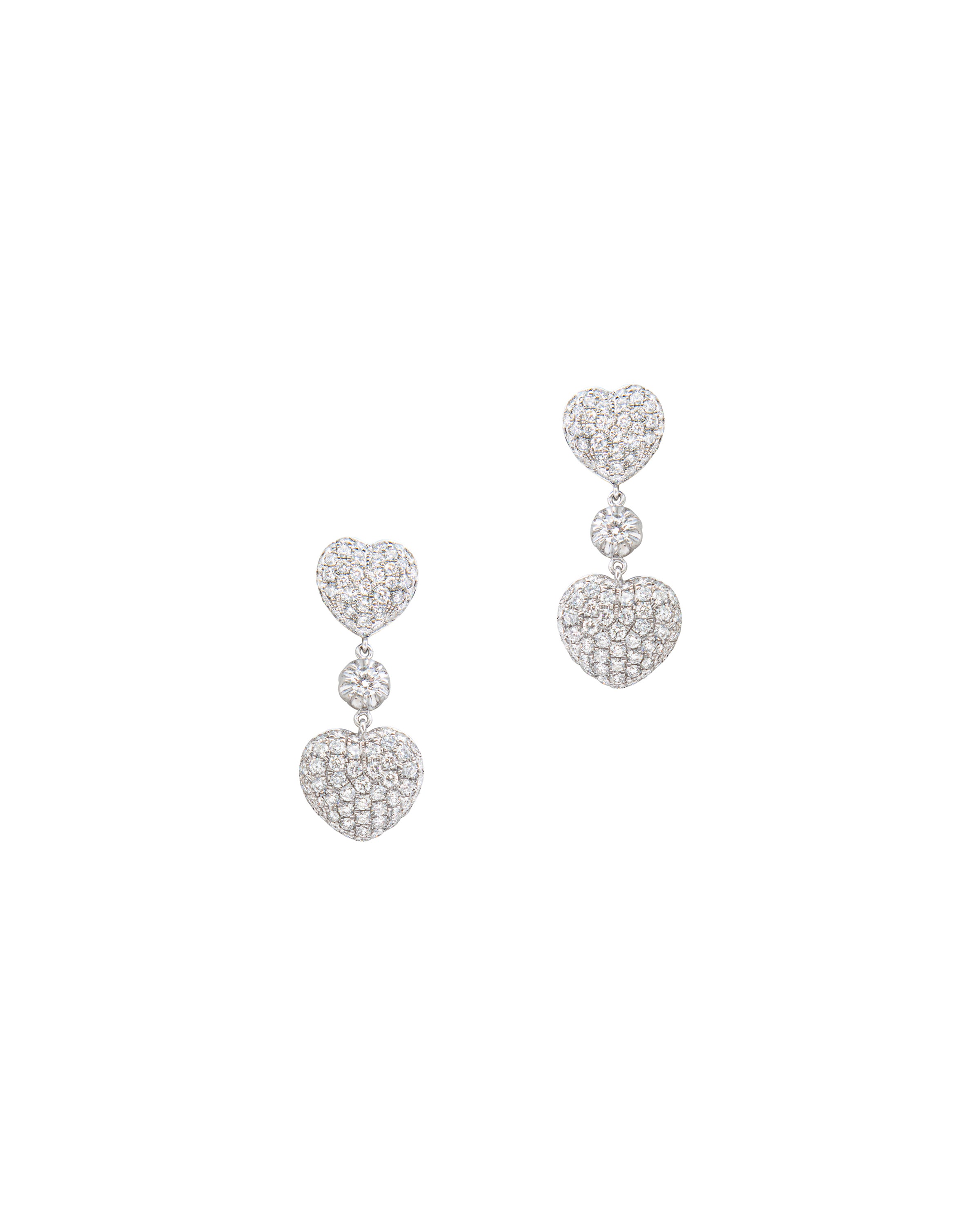 Heart Diamond Earrings