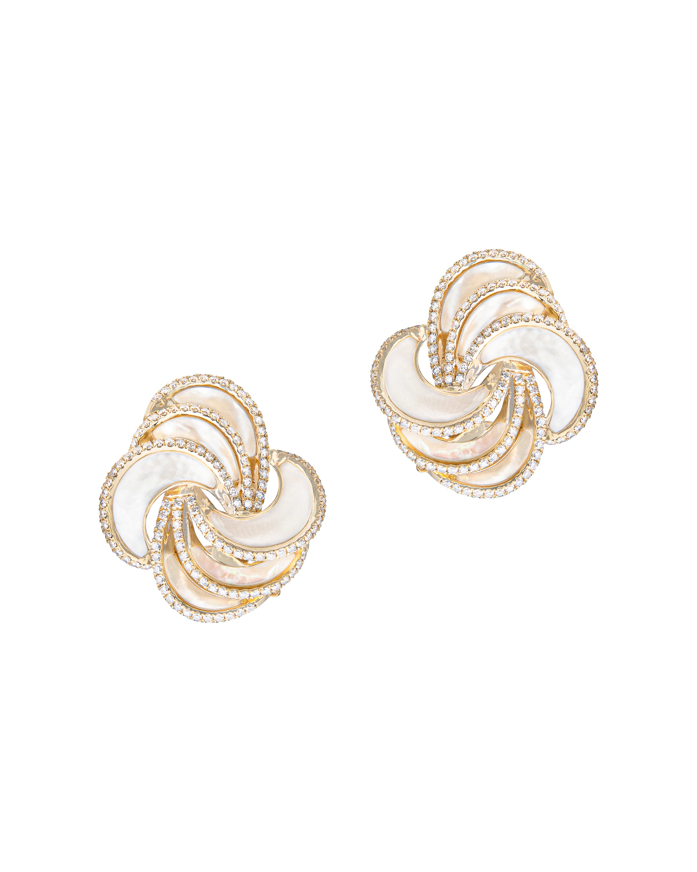 Palm Beach Knot Swirling Ribbons Earrings