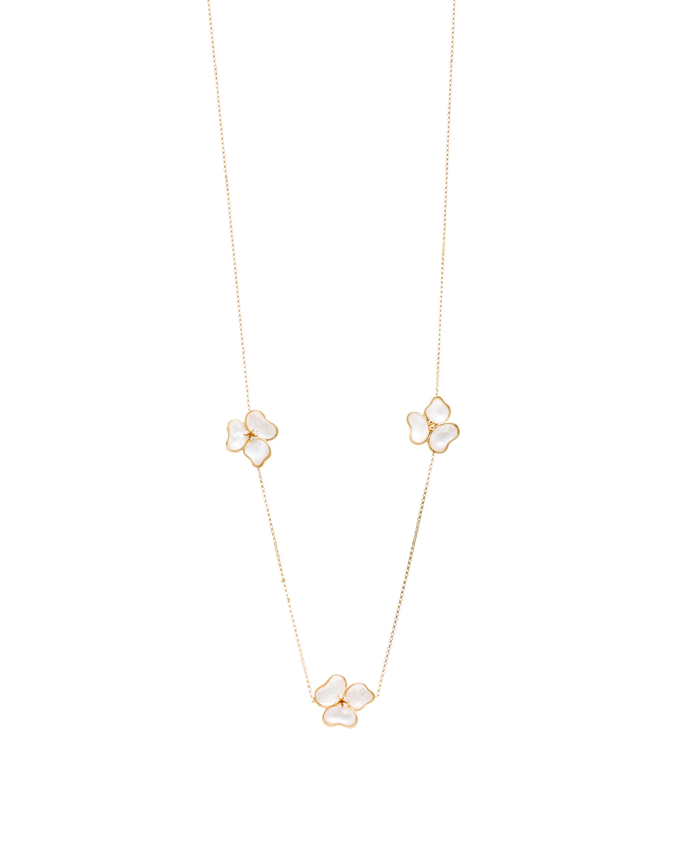 Il Petalo Three Charm Opera Necklace