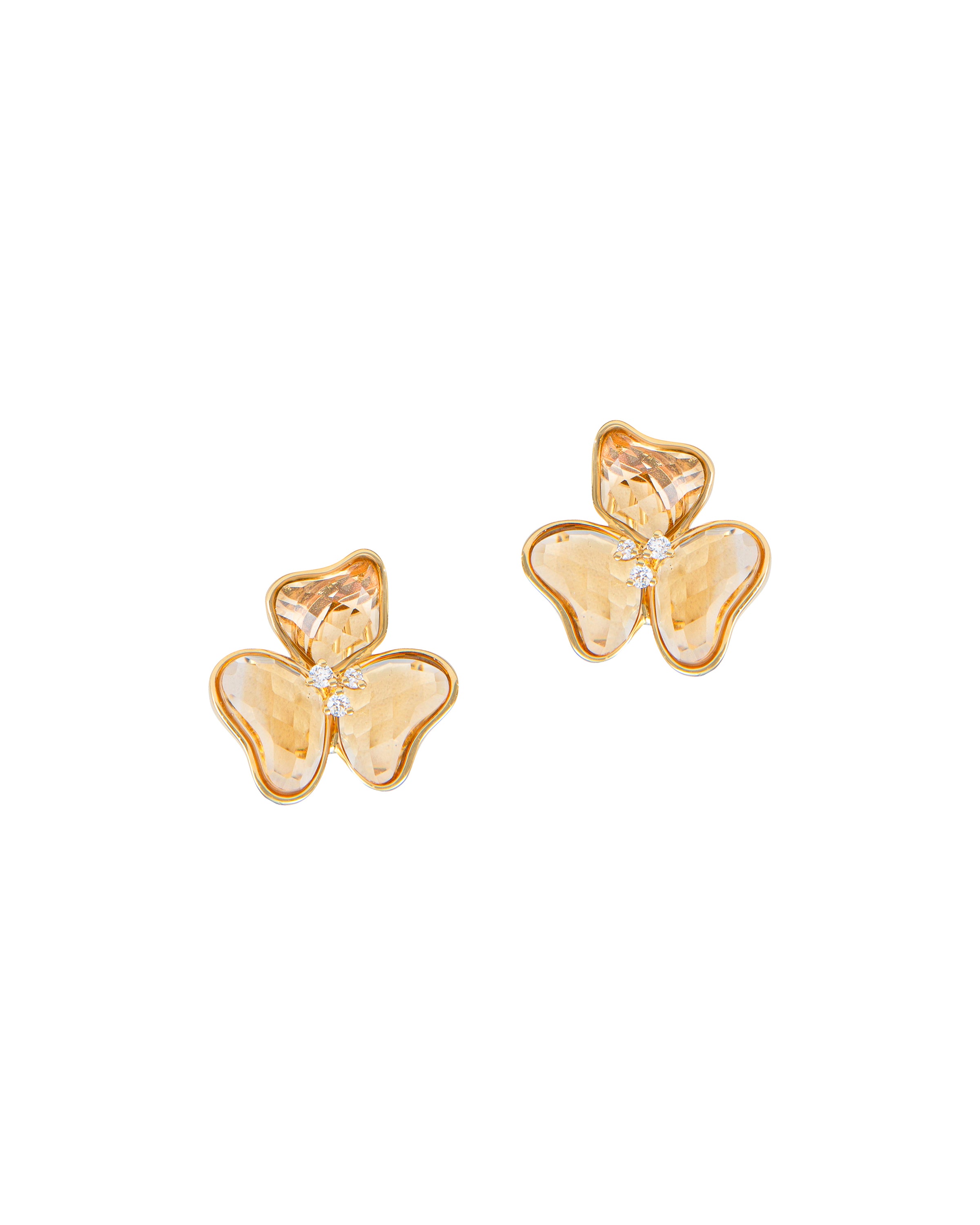 Il Petalo Classic Earrings in Citrine