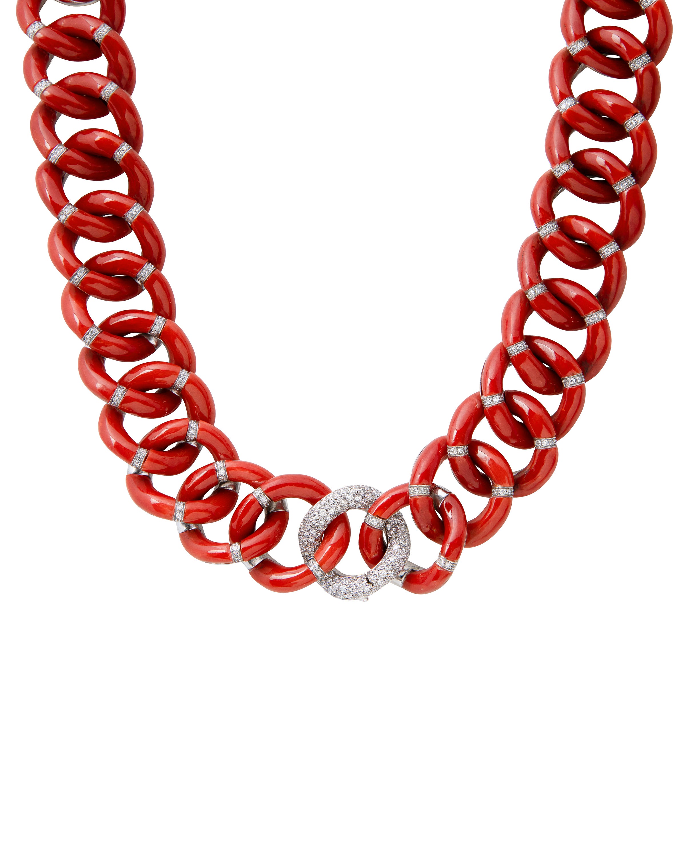 Majestic Coral Link Necklace