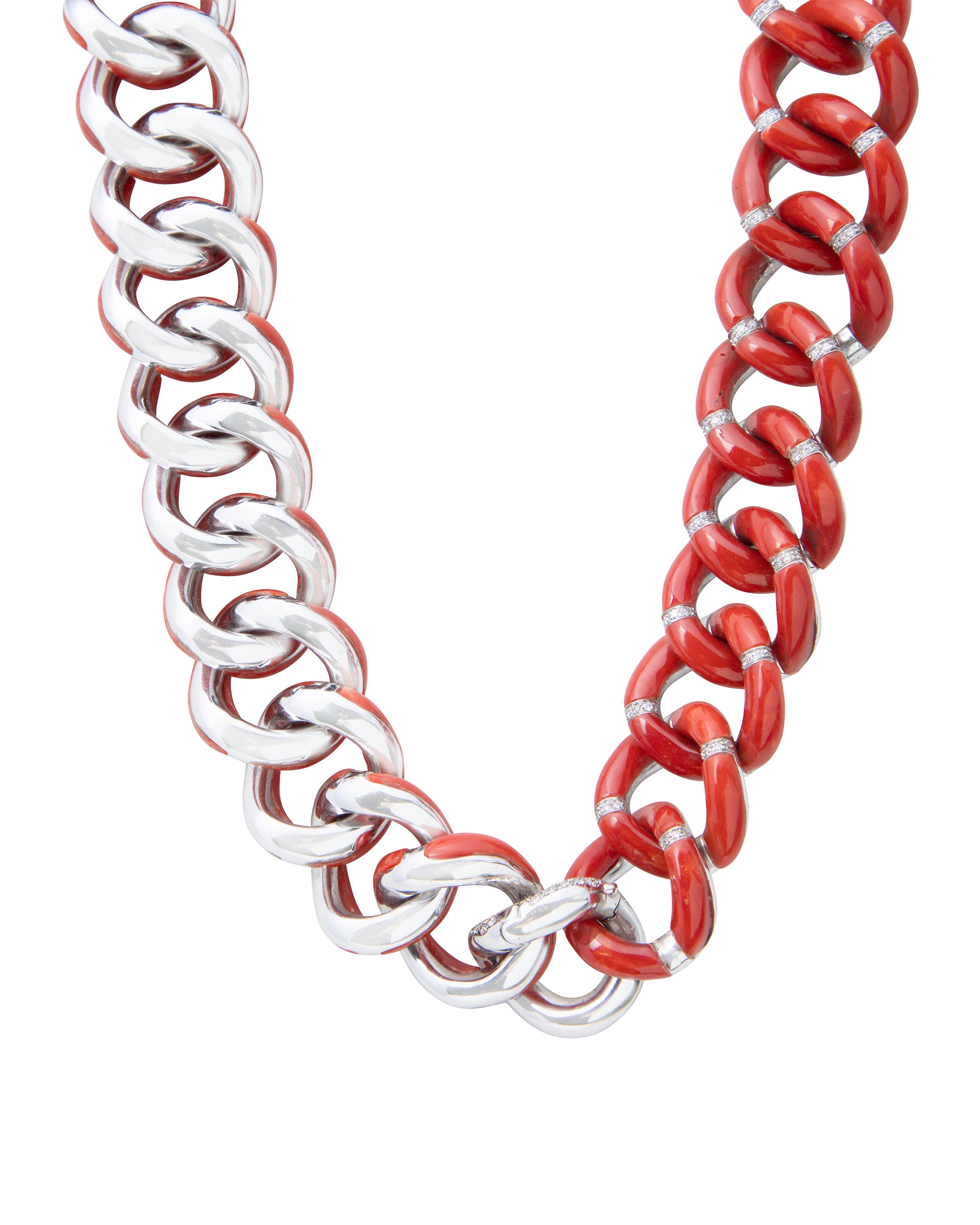 Petite Fleur White Coral Necklace