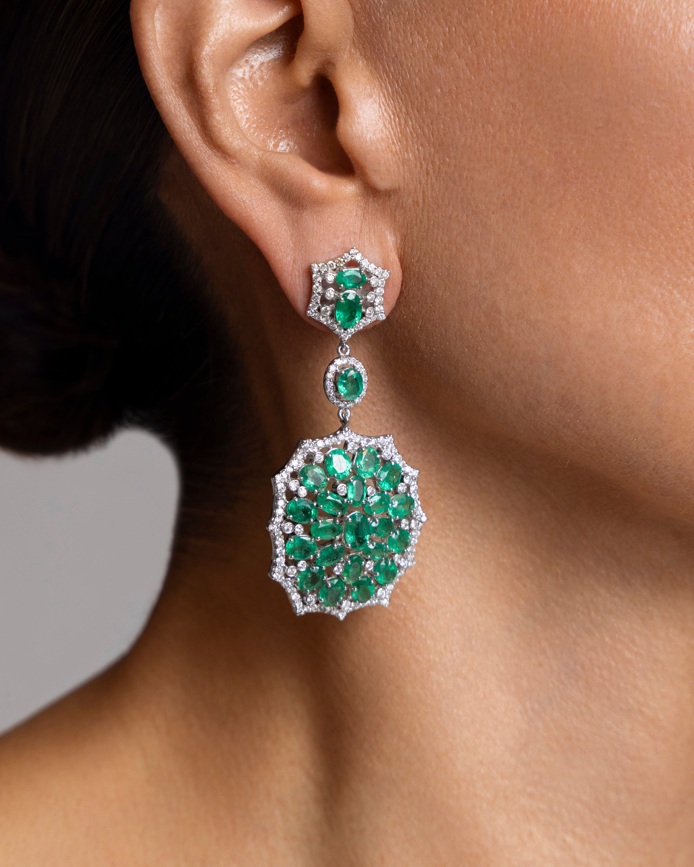 Emerald Drop Earrings