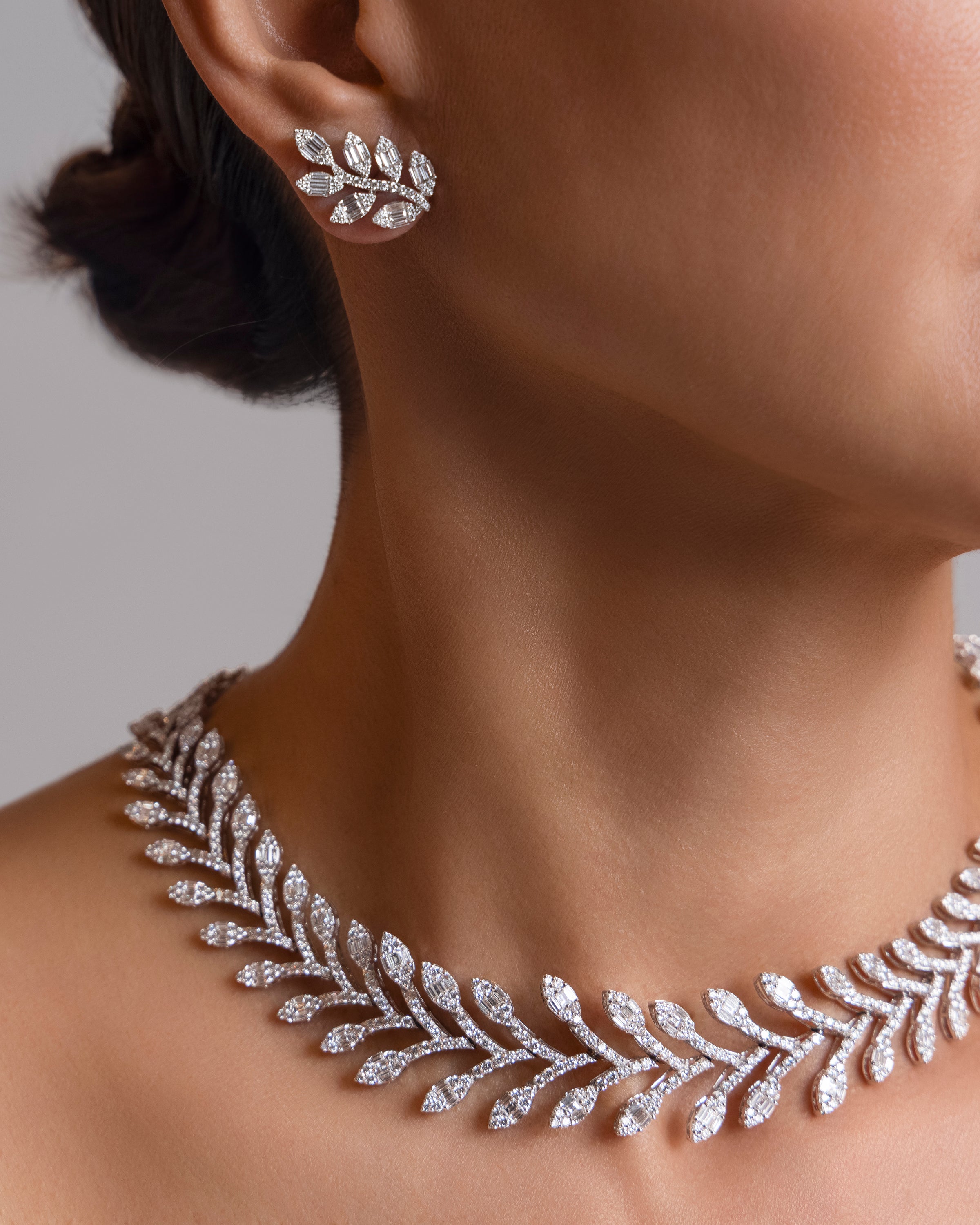 Feathers Diamond Necklace