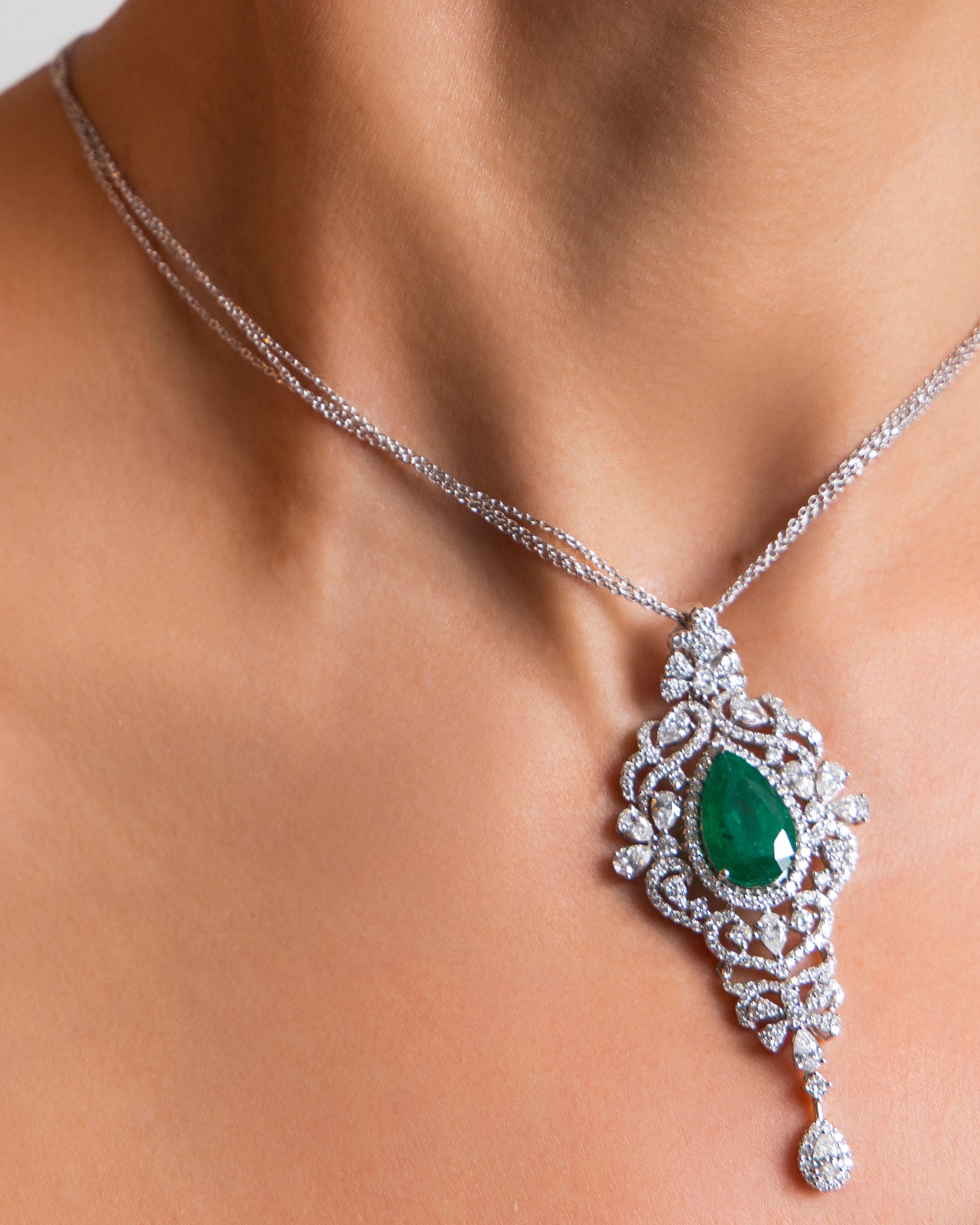 Emerald Lace Pendant