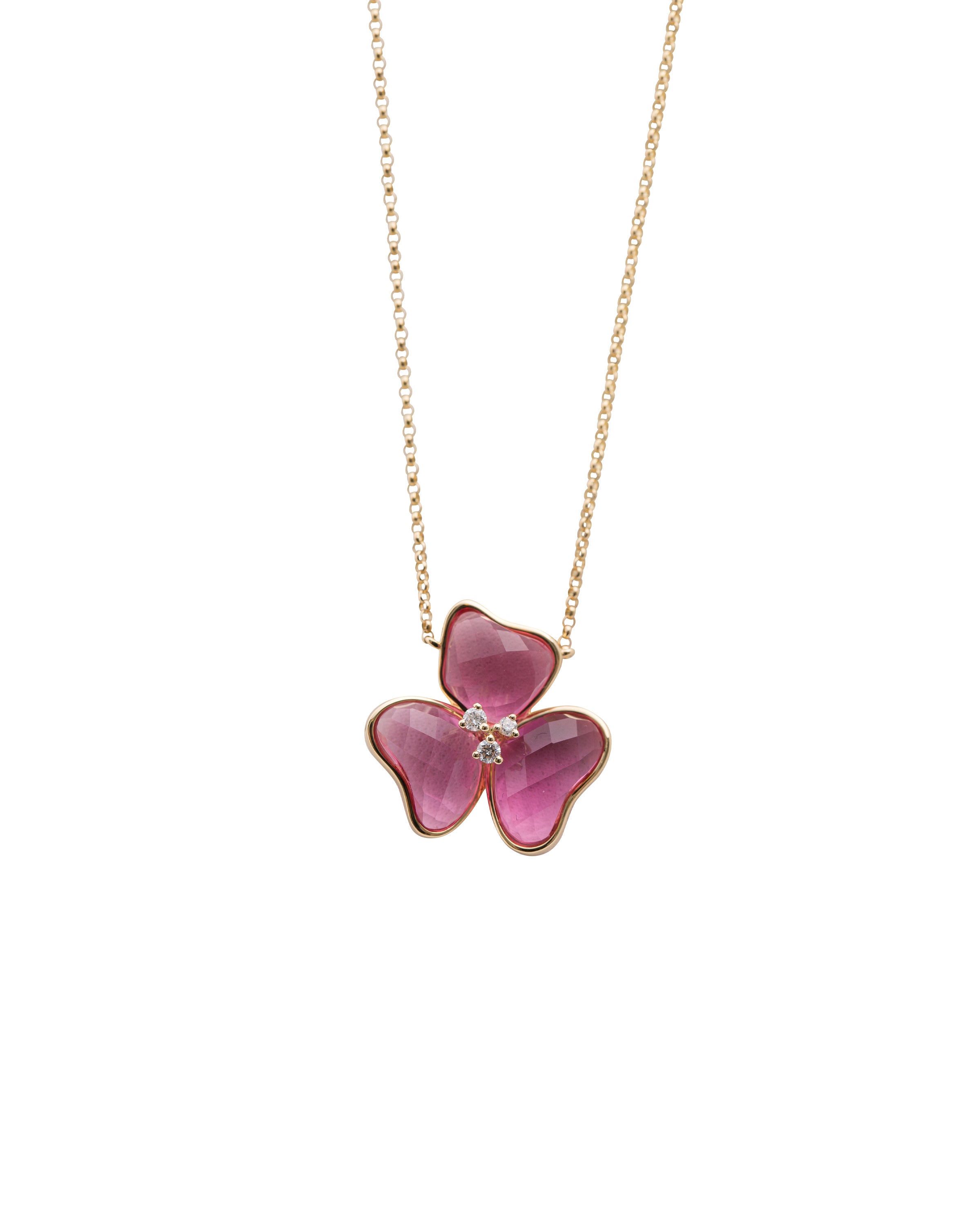 Il Petalo Classic Single Charm in Pink Quartz