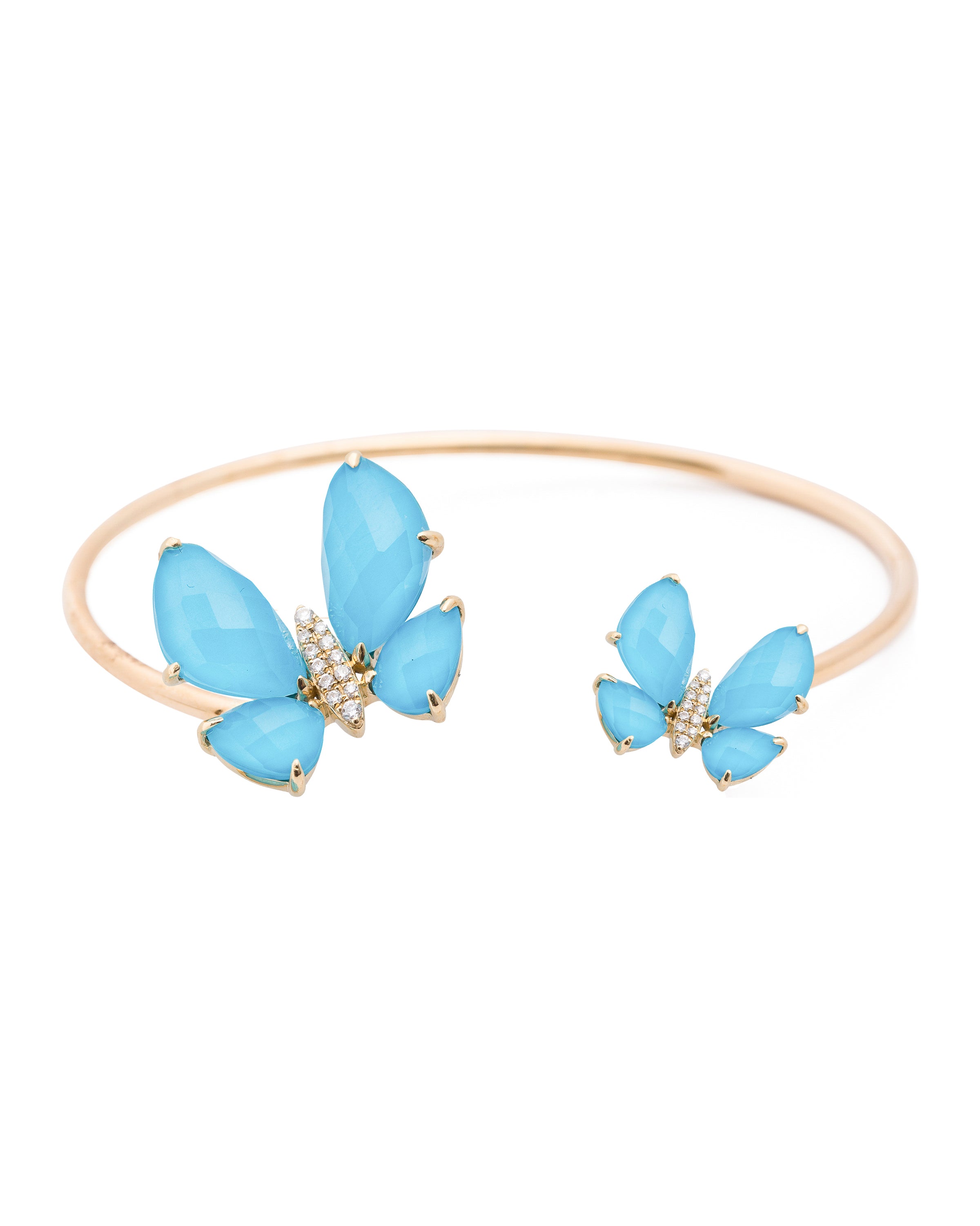 Fauna Double Butterfly Bracelet in Turquoise