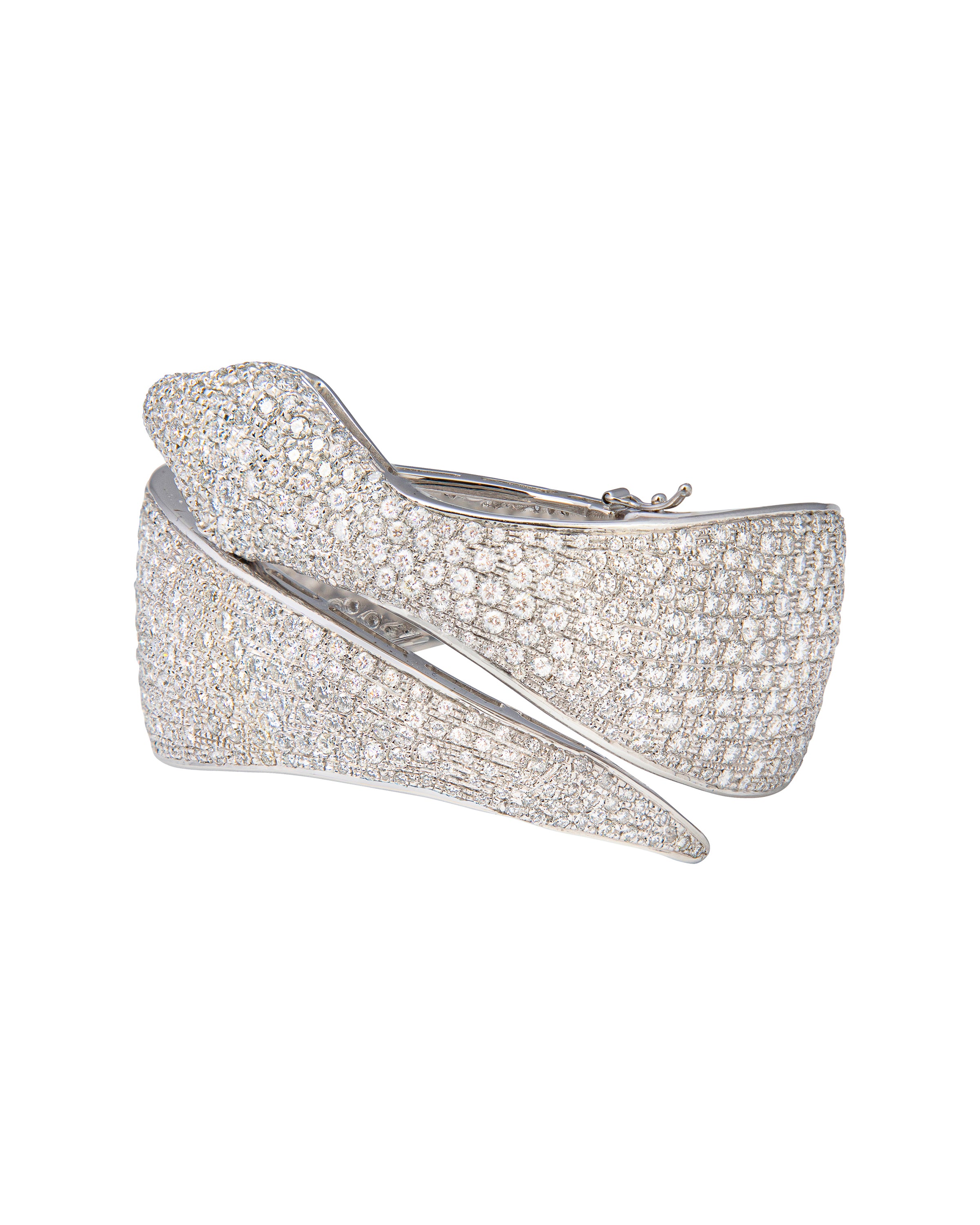 Pave Diamond Wrapping Cuff