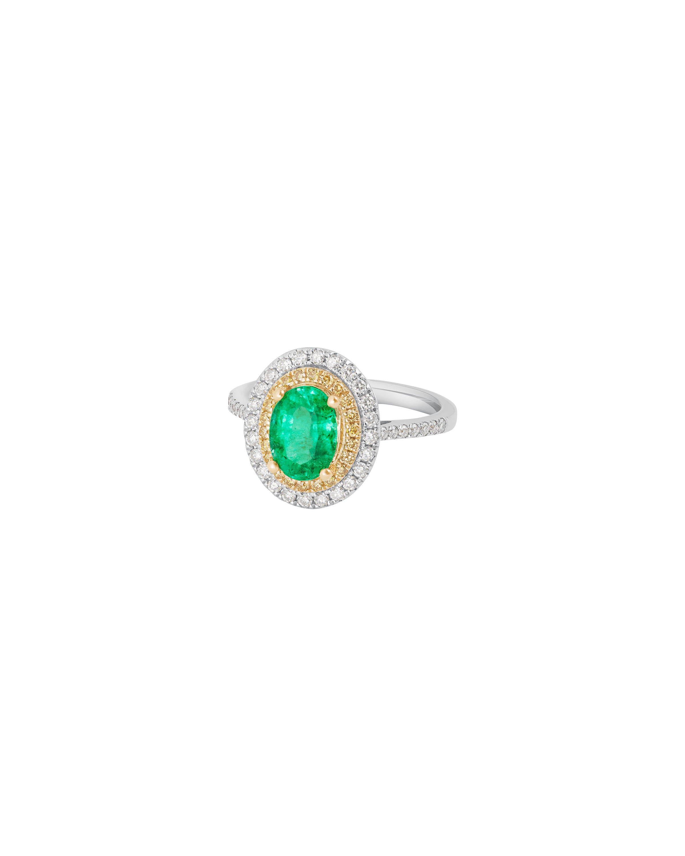 Petite Oval Emerald Ring
