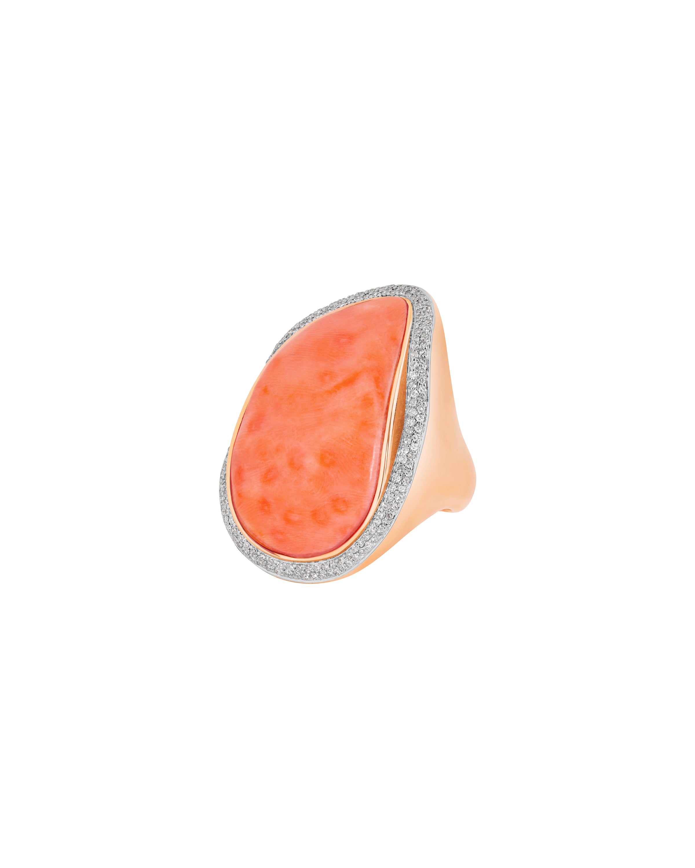Statement Coral Ring