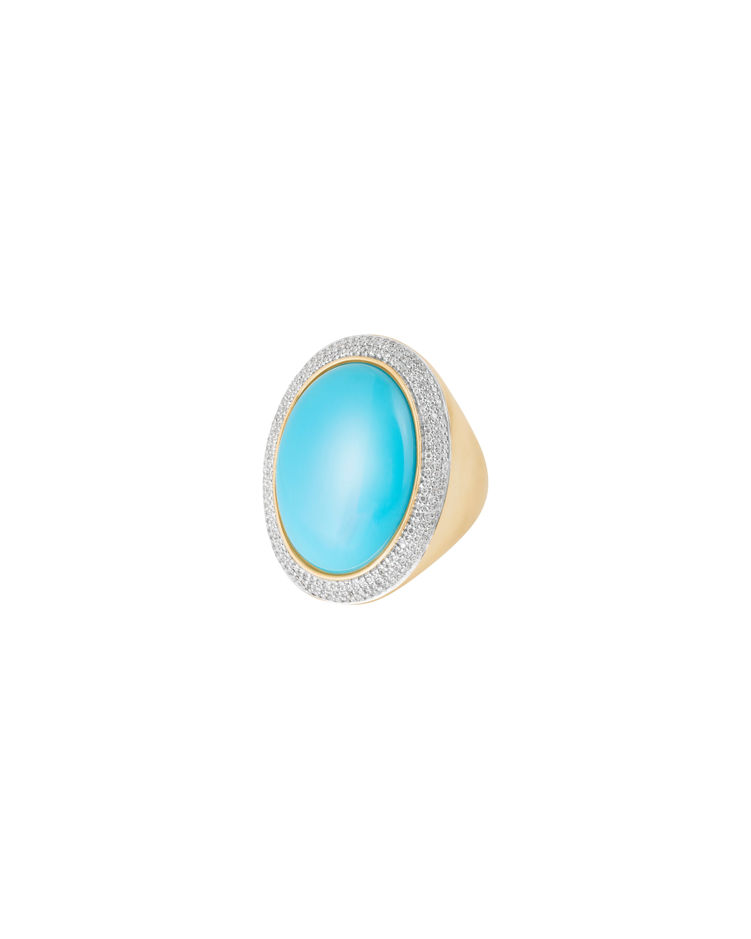 Turquoise Halo Ring
