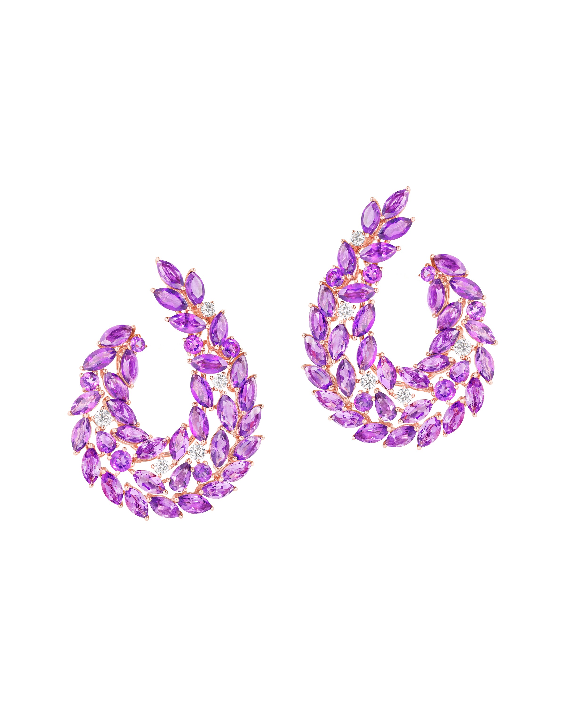 Winding Leaves in Amethyst