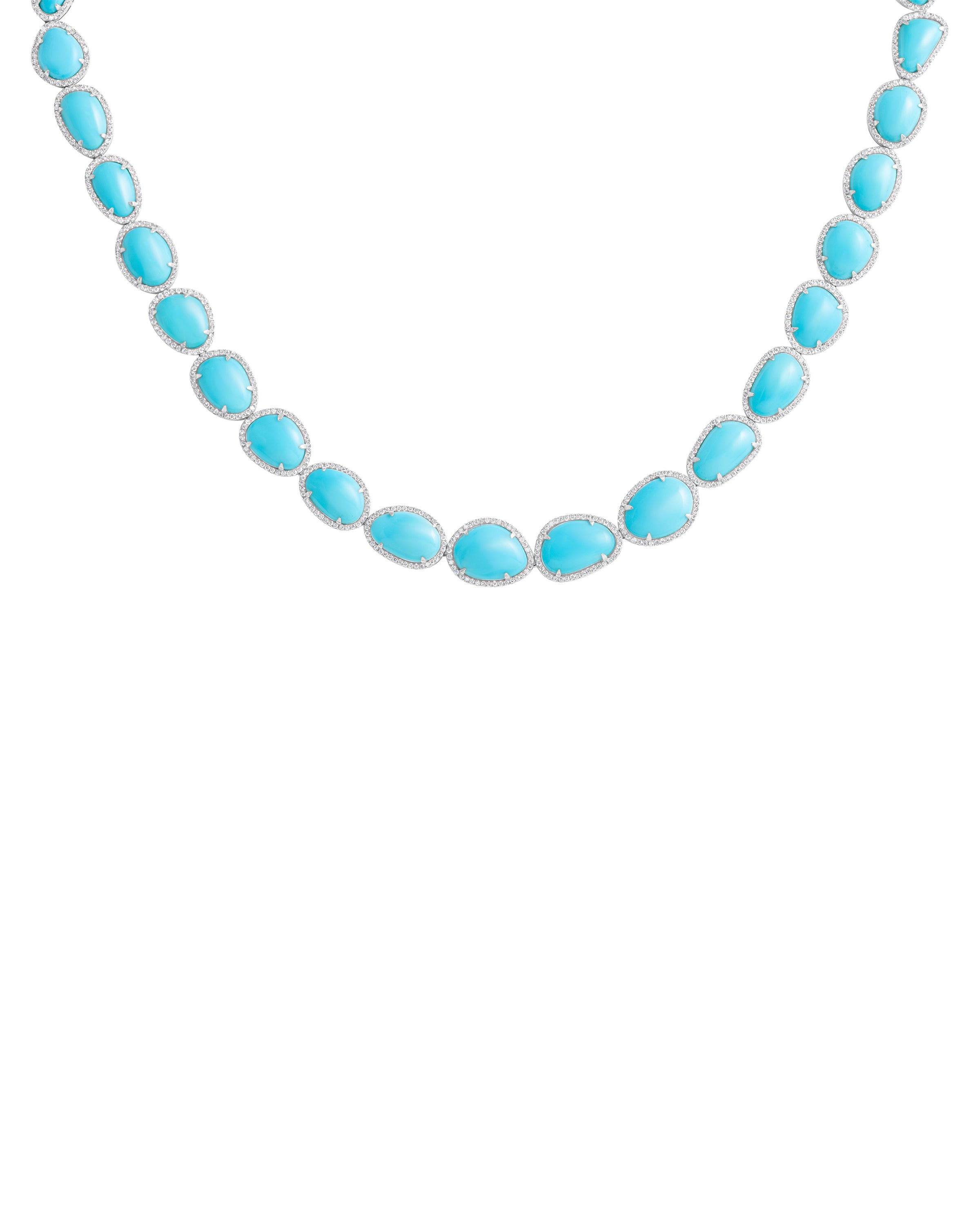 Geometric Turquoise Necklace