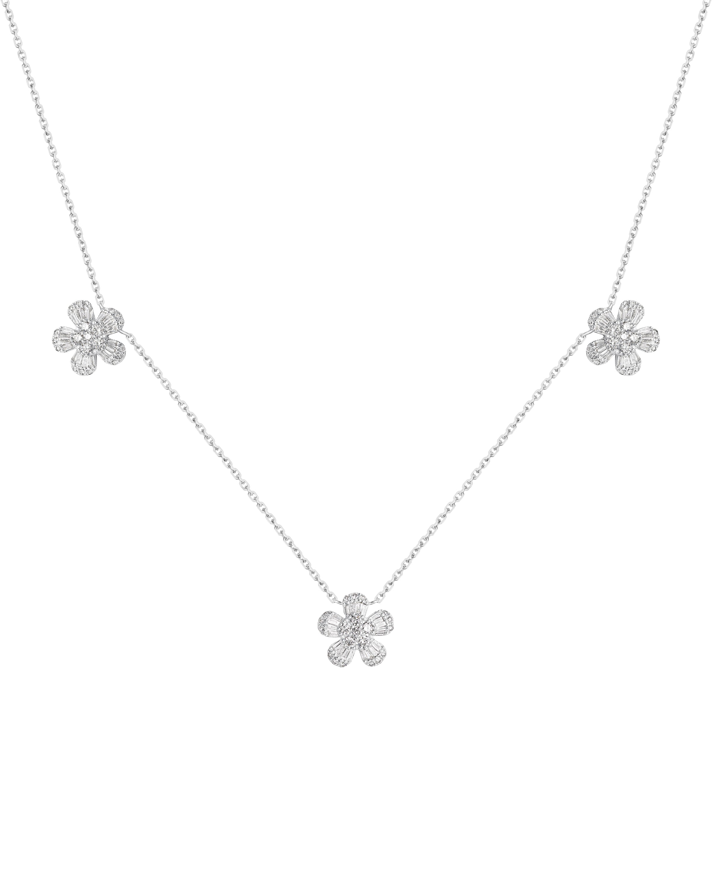 Petit Triple Flower Necklace