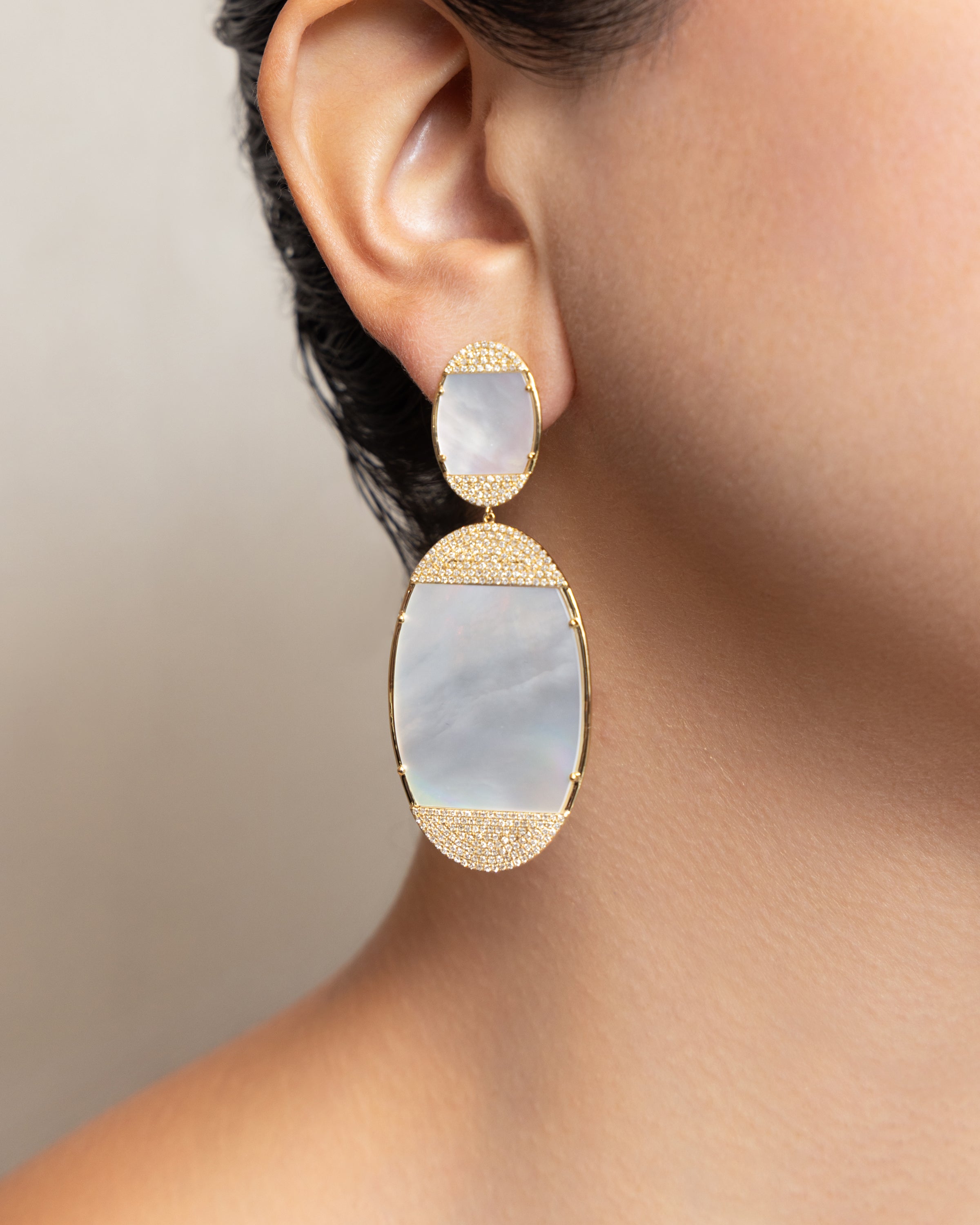Mia Luna Double Oval Drop Earrings
