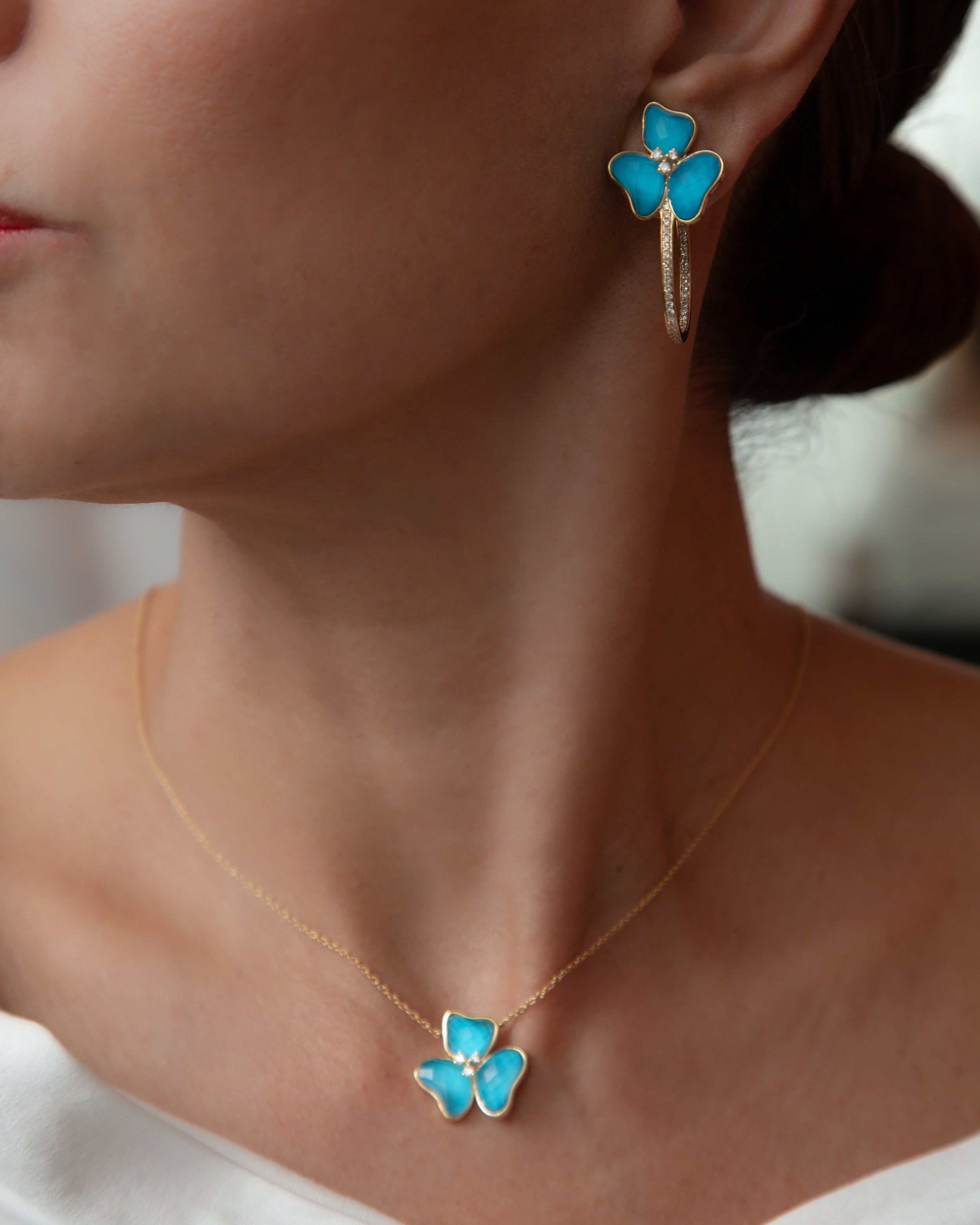 Il Petalo Classic Single Charm in Turquoise