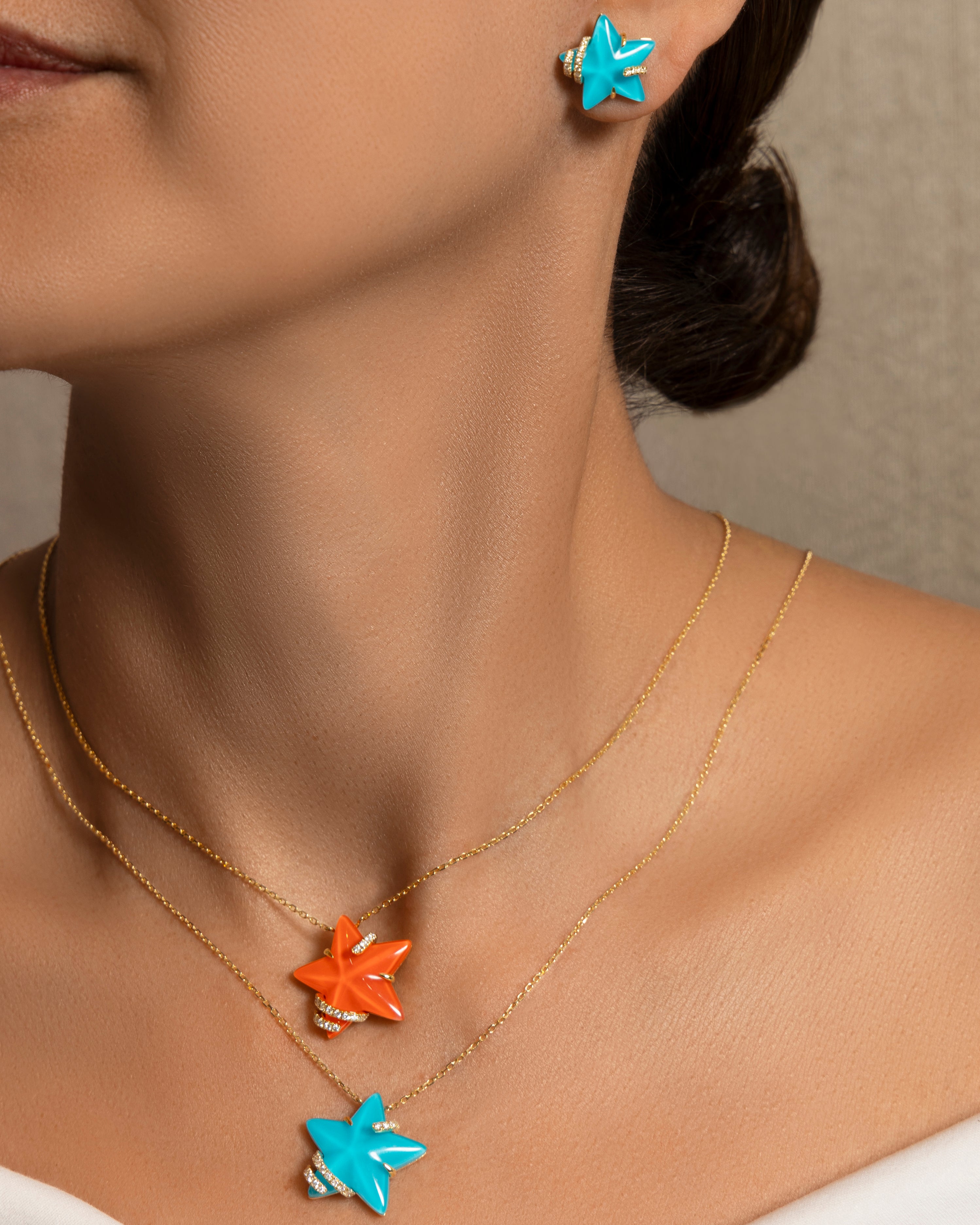 Stella Luna Small Earring in Turquoise