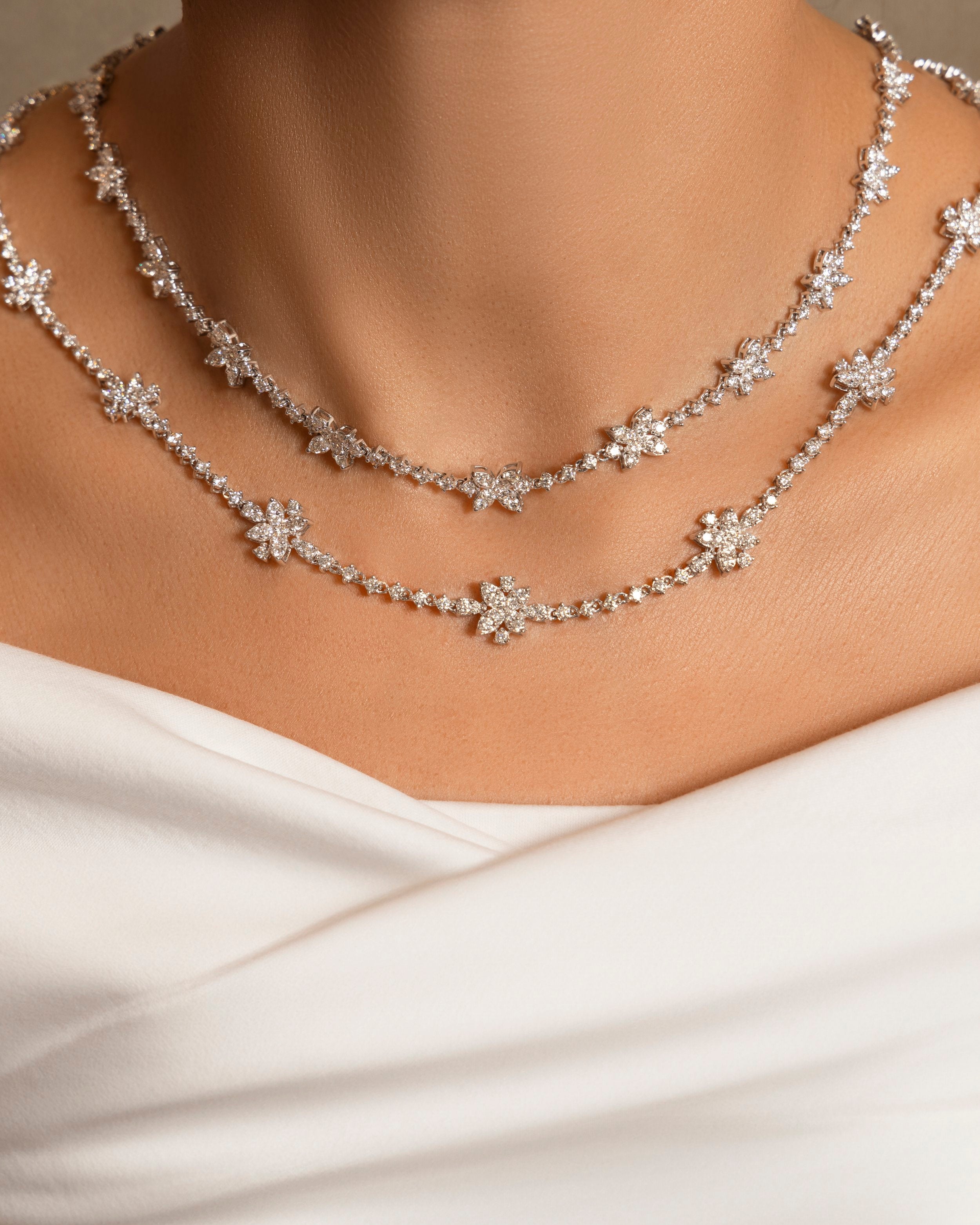 Floral Diamond Necklace