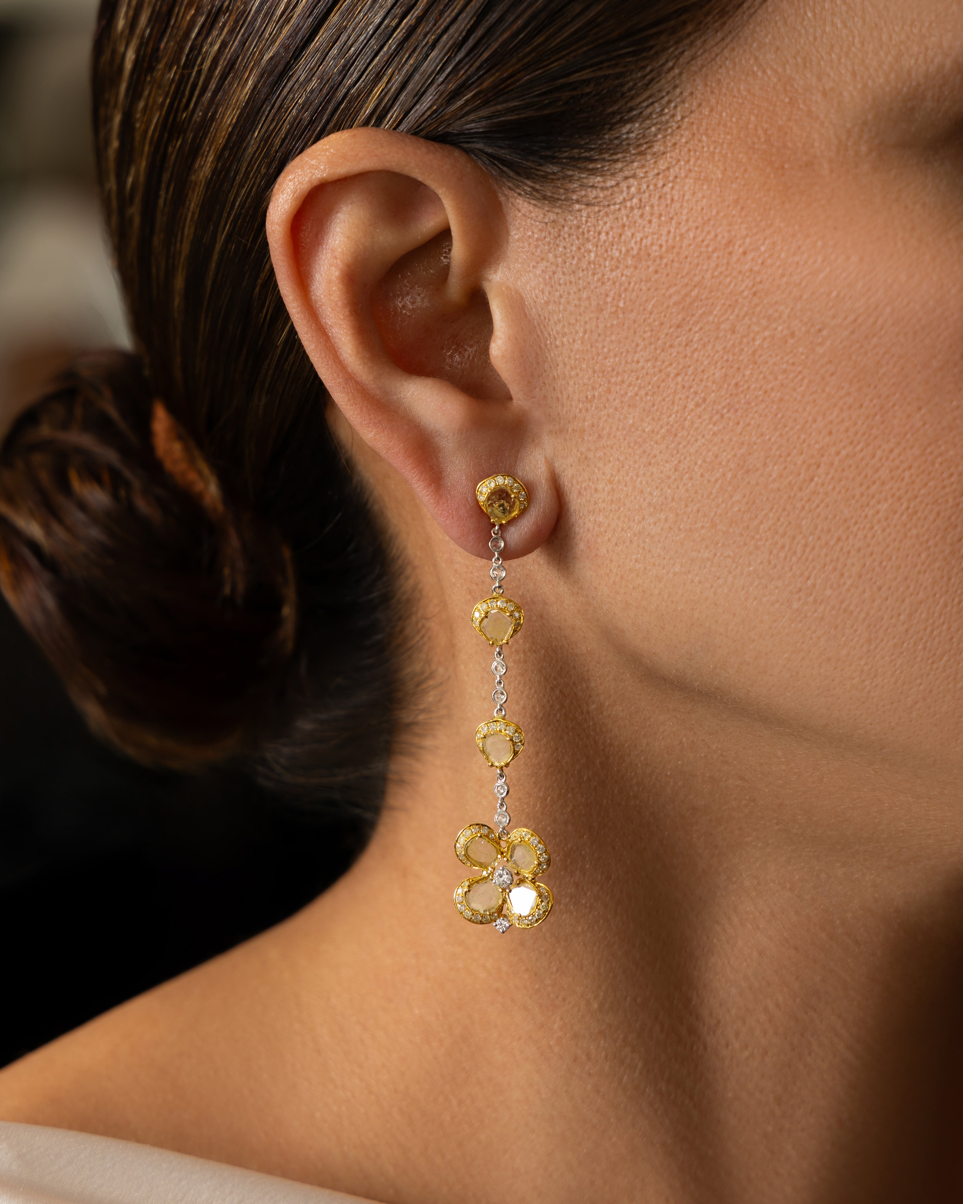 Floral Drop Earrings