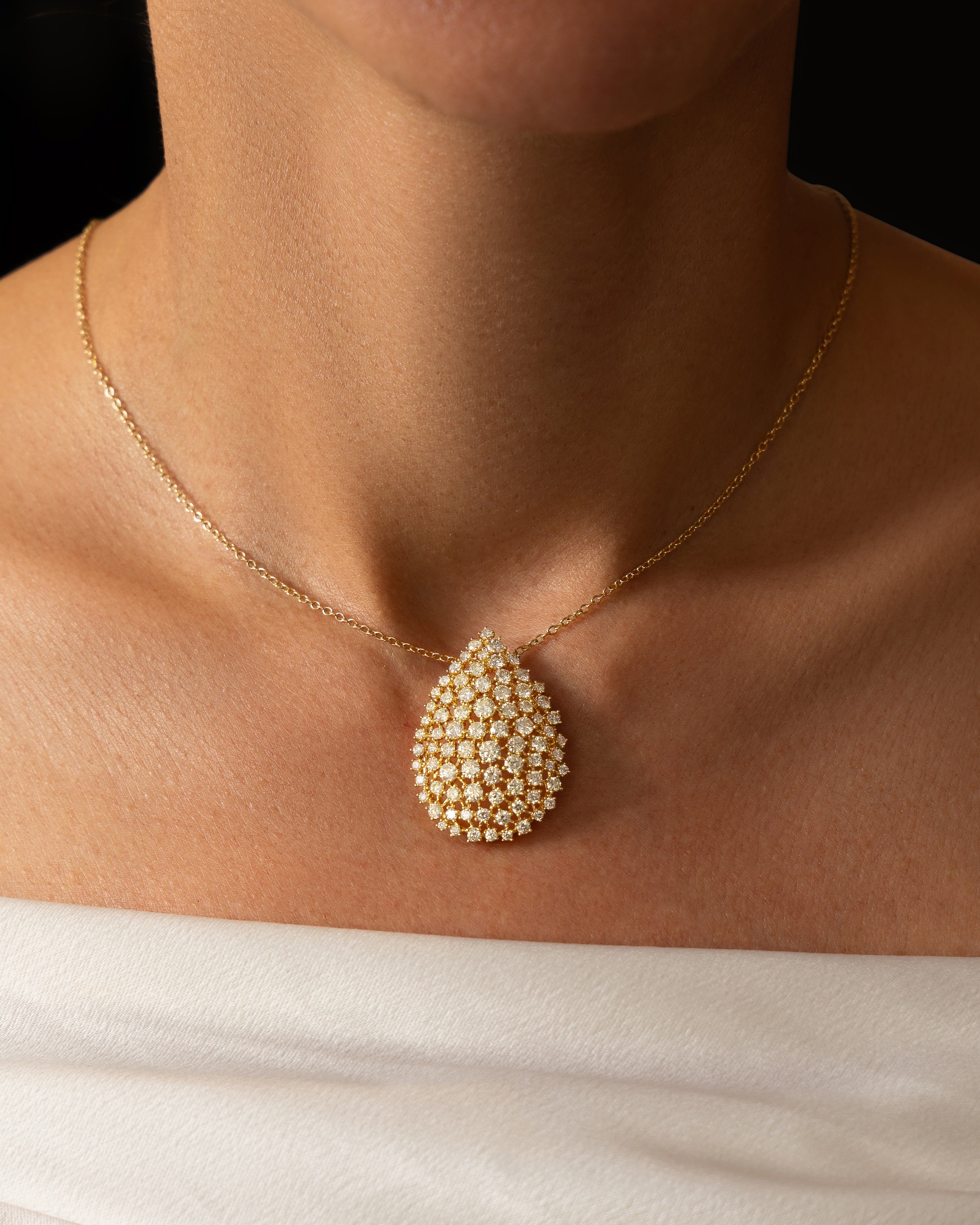 Sparkling Tear Drop Necklace