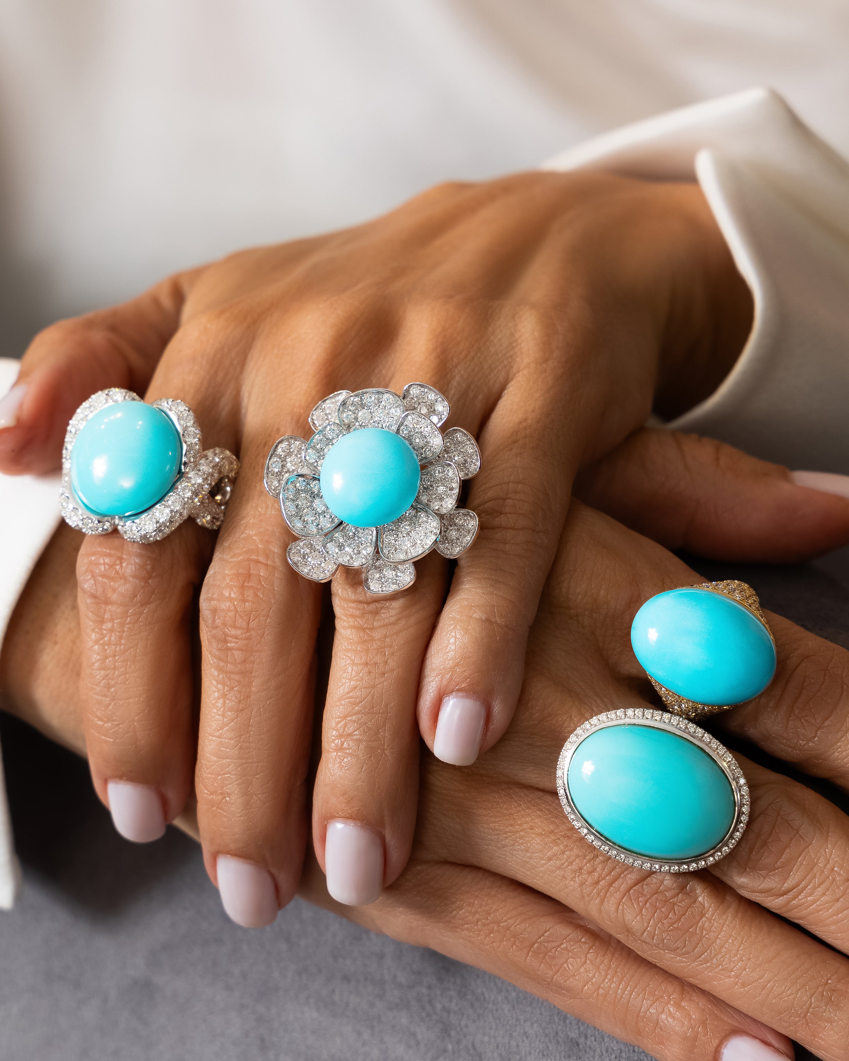 Turquoise Drop Ring
