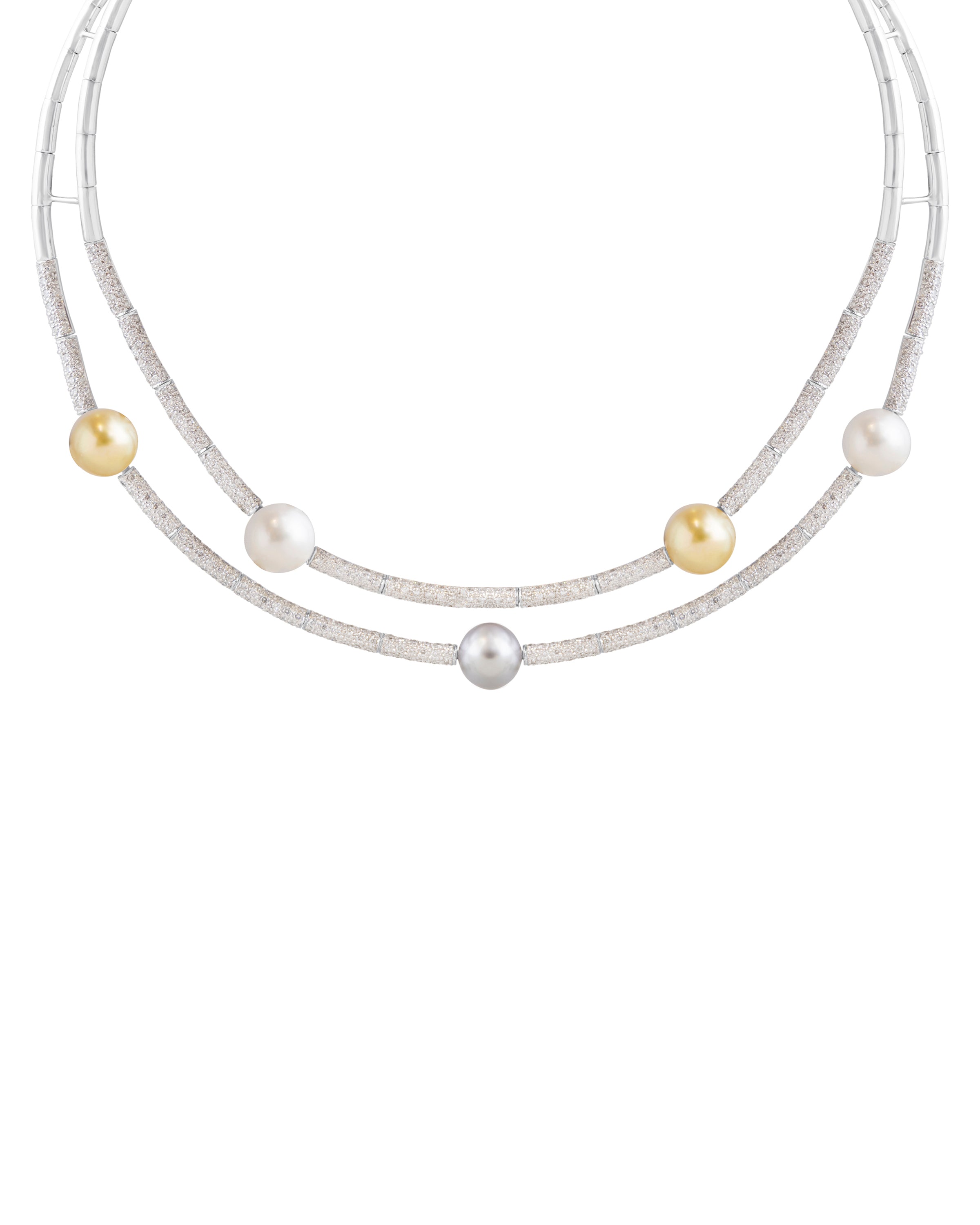 South Sea Pearls Double Strand Necklace