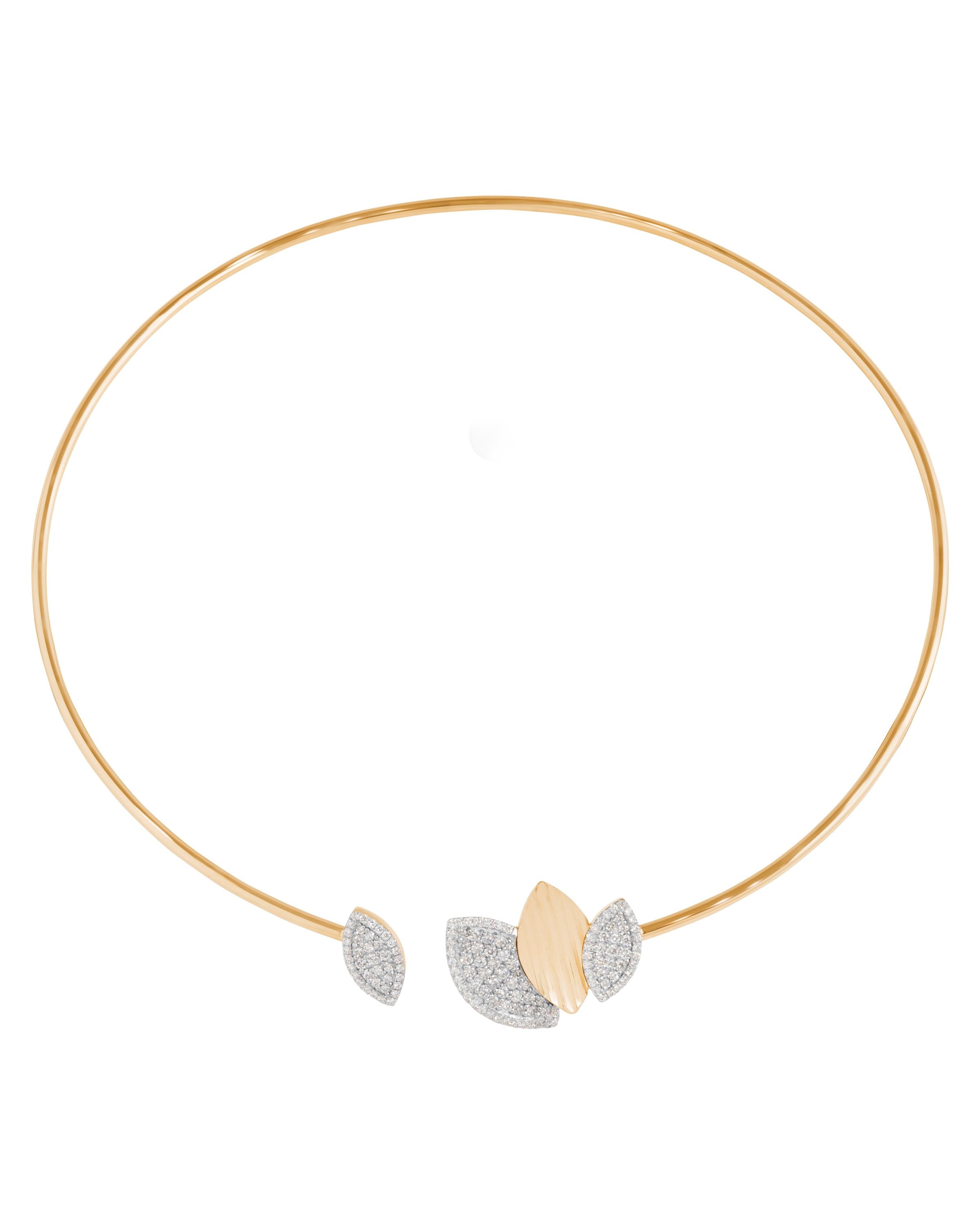 Il Giardino Shimmering Diamond Petal Necklace
