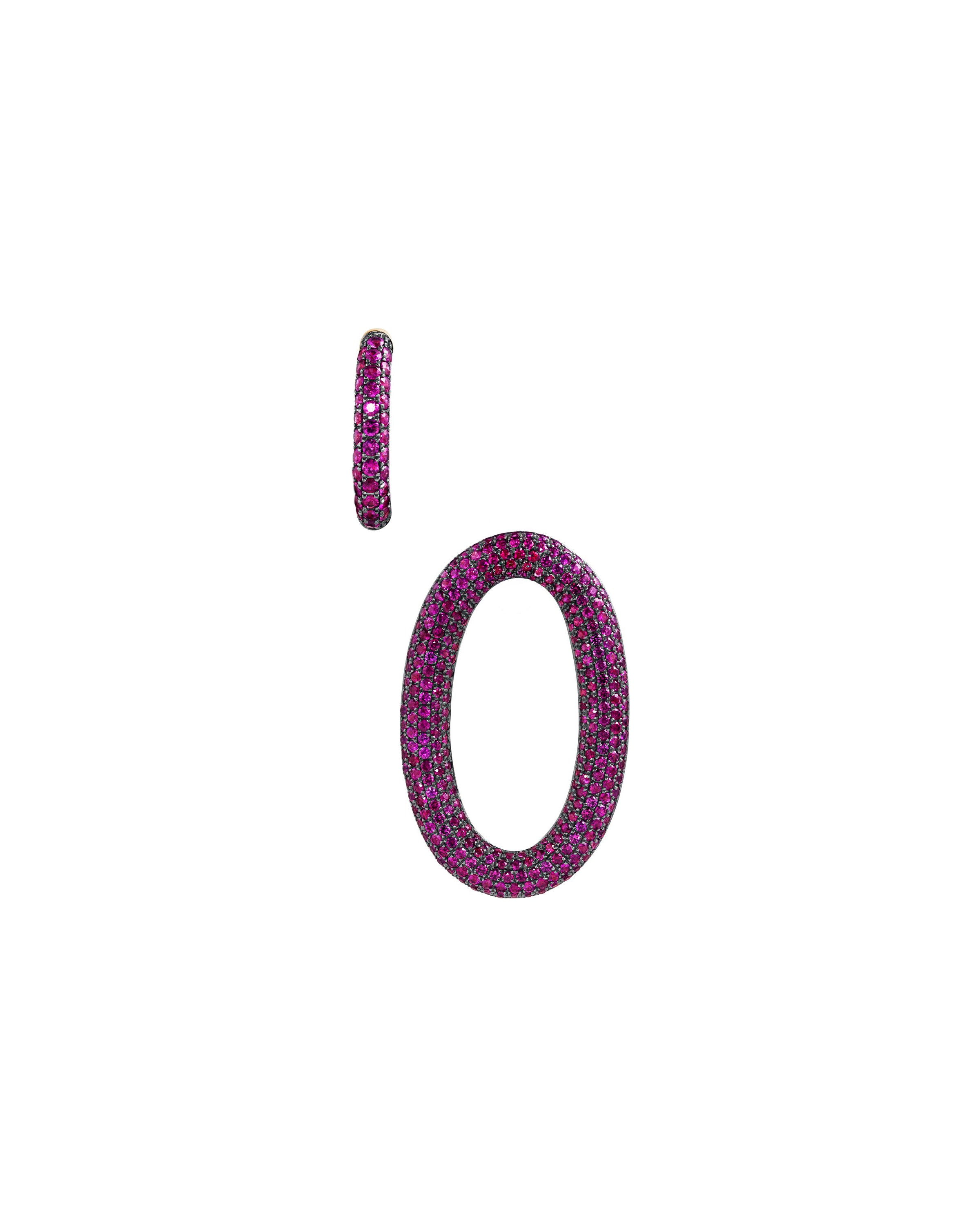 Double Drop Ruby Earrings