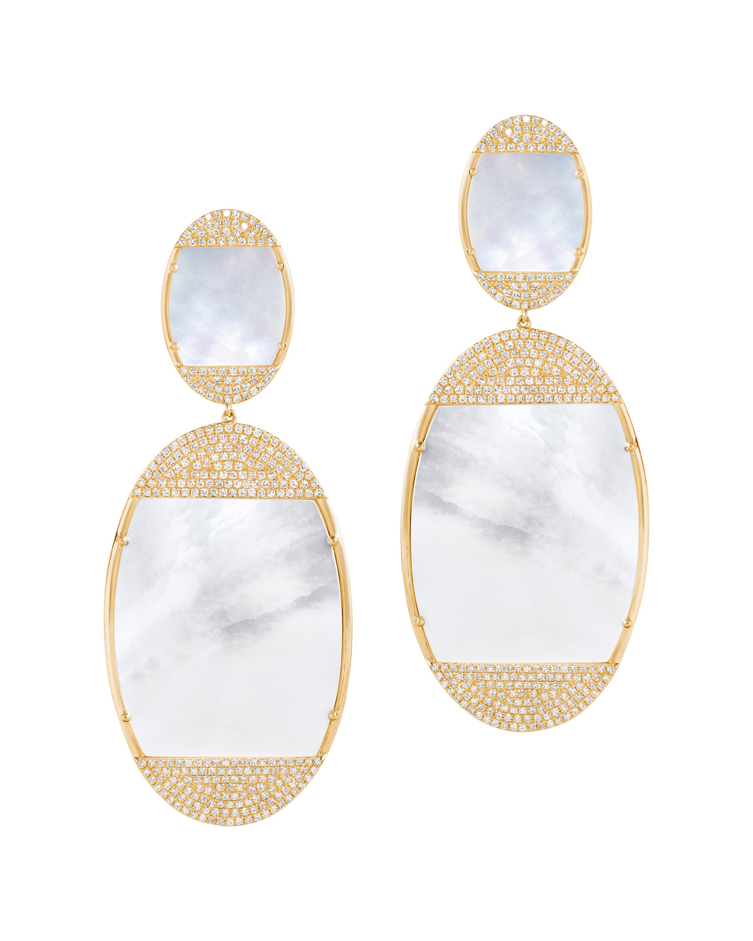 Mia Luna Double Oval Drop Earrings