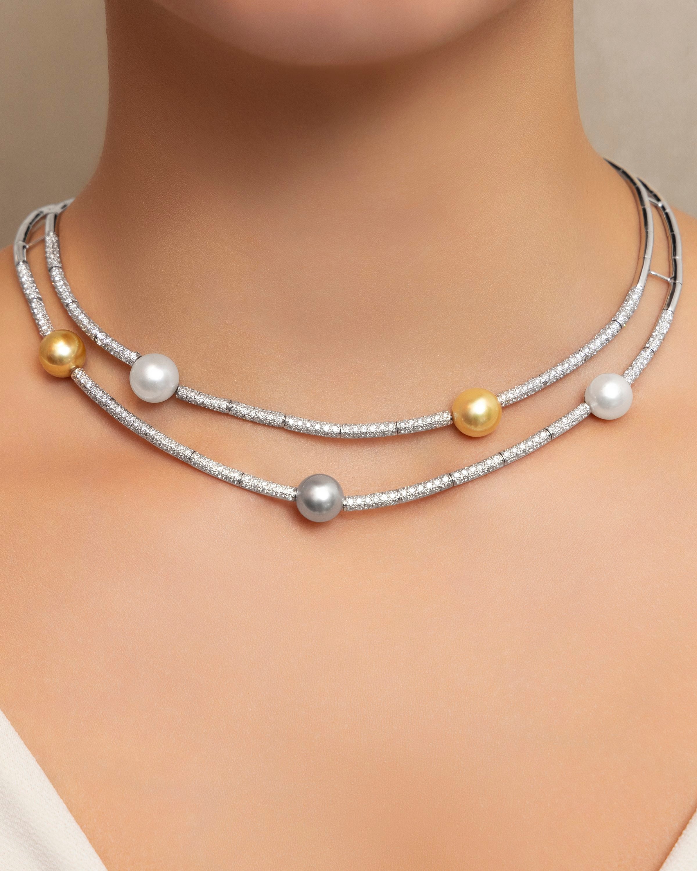 South Sea Pearls Double Strand Necklace