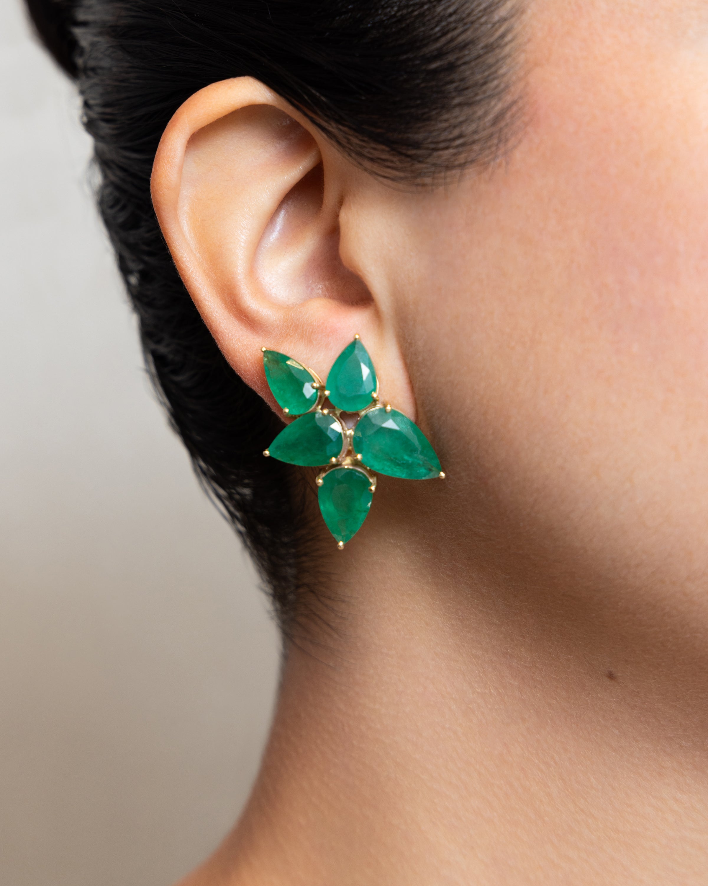 Emerald Teardrop Earrings