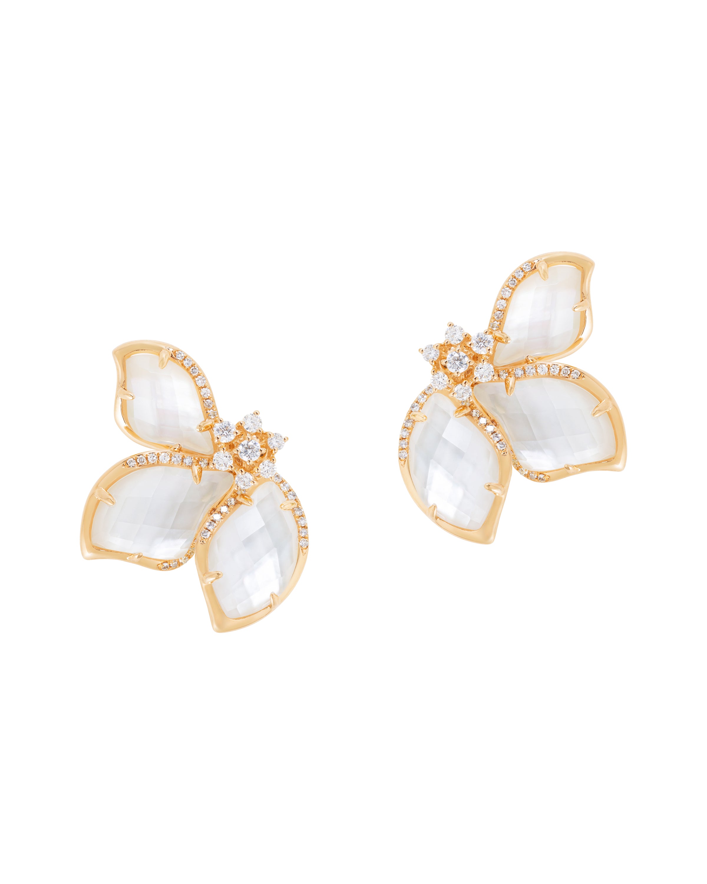 Il Petalo Meta Earrings in Mother of Pearl