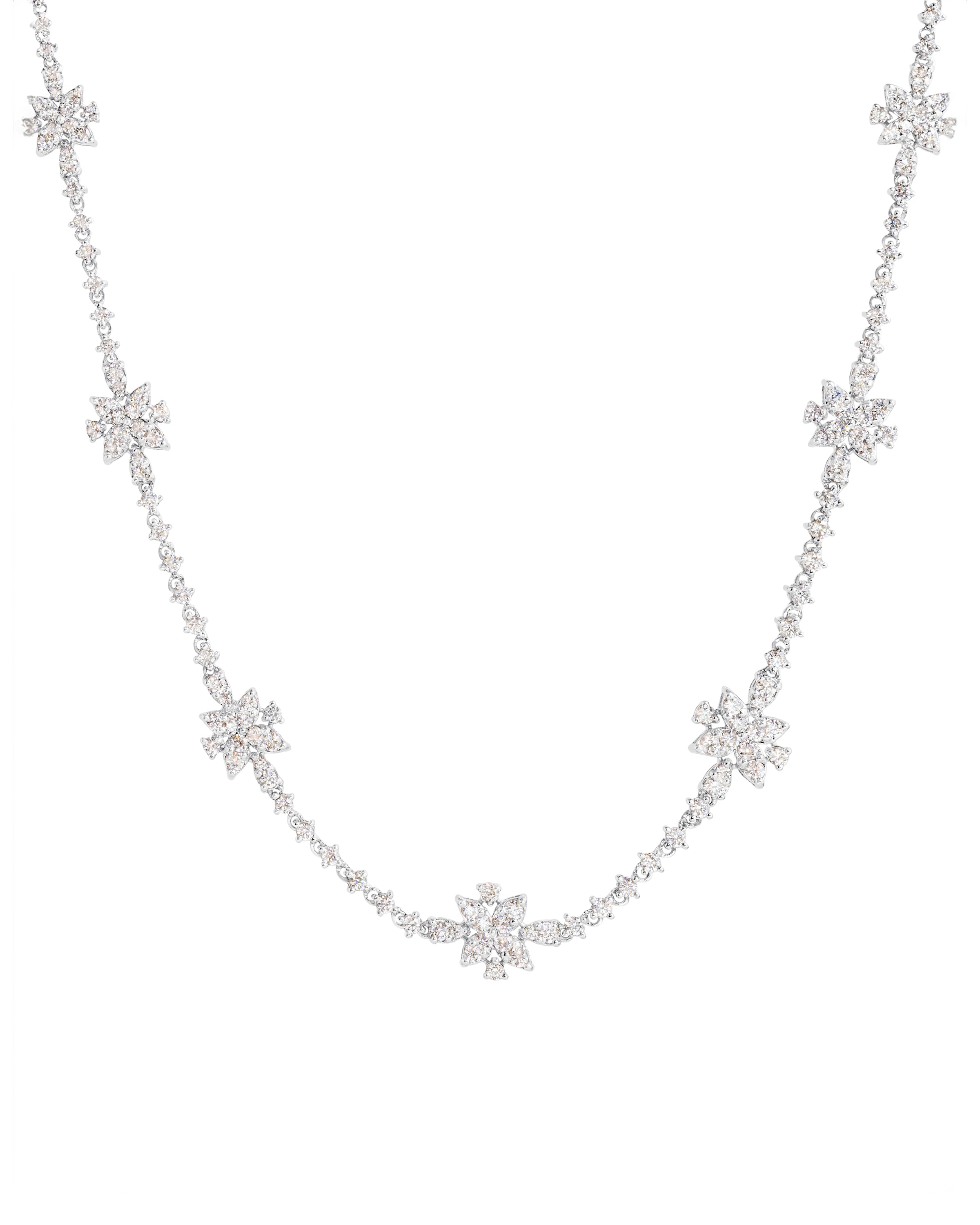 Floral Diamond Necklace