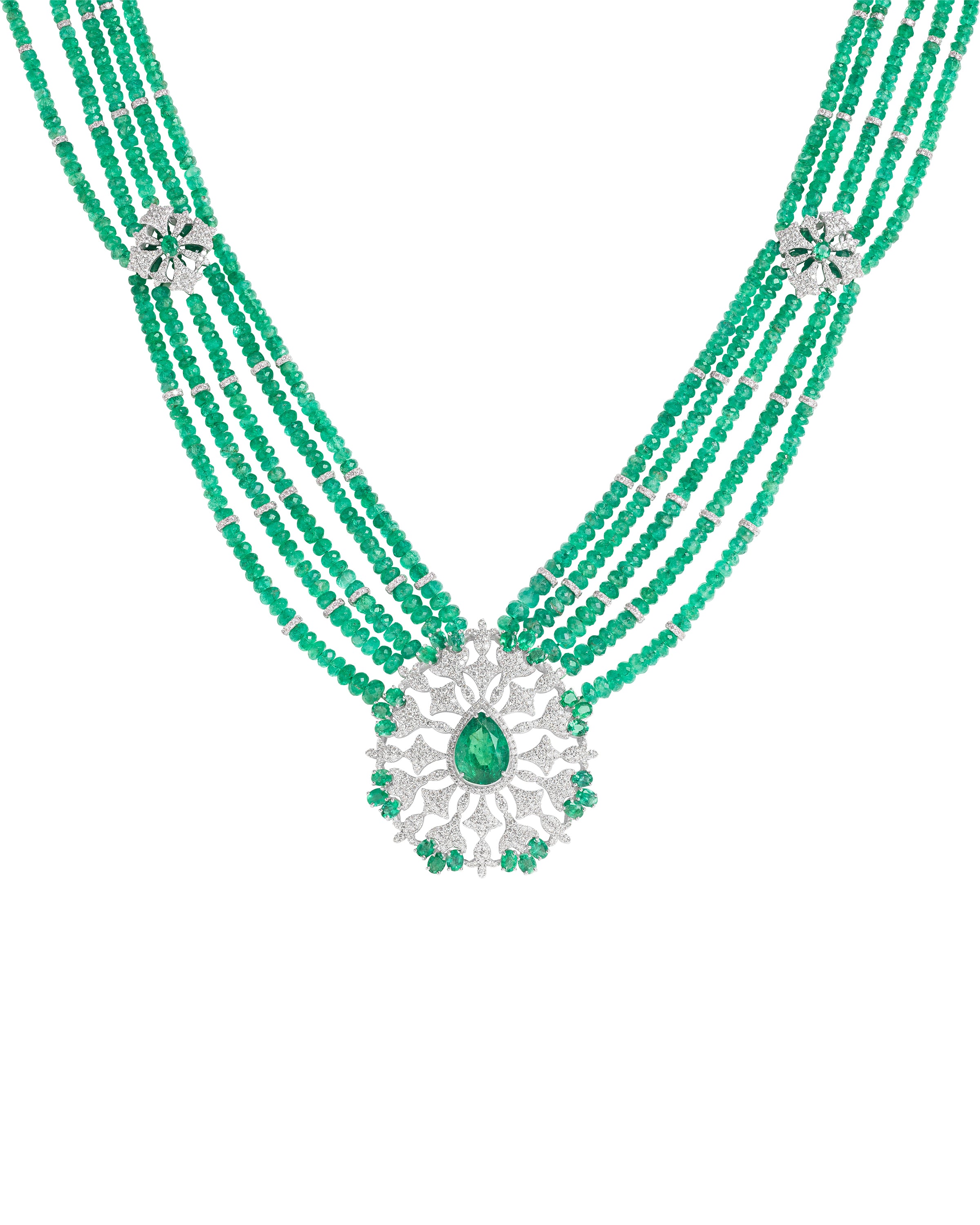 Emerald Cascade Necklace