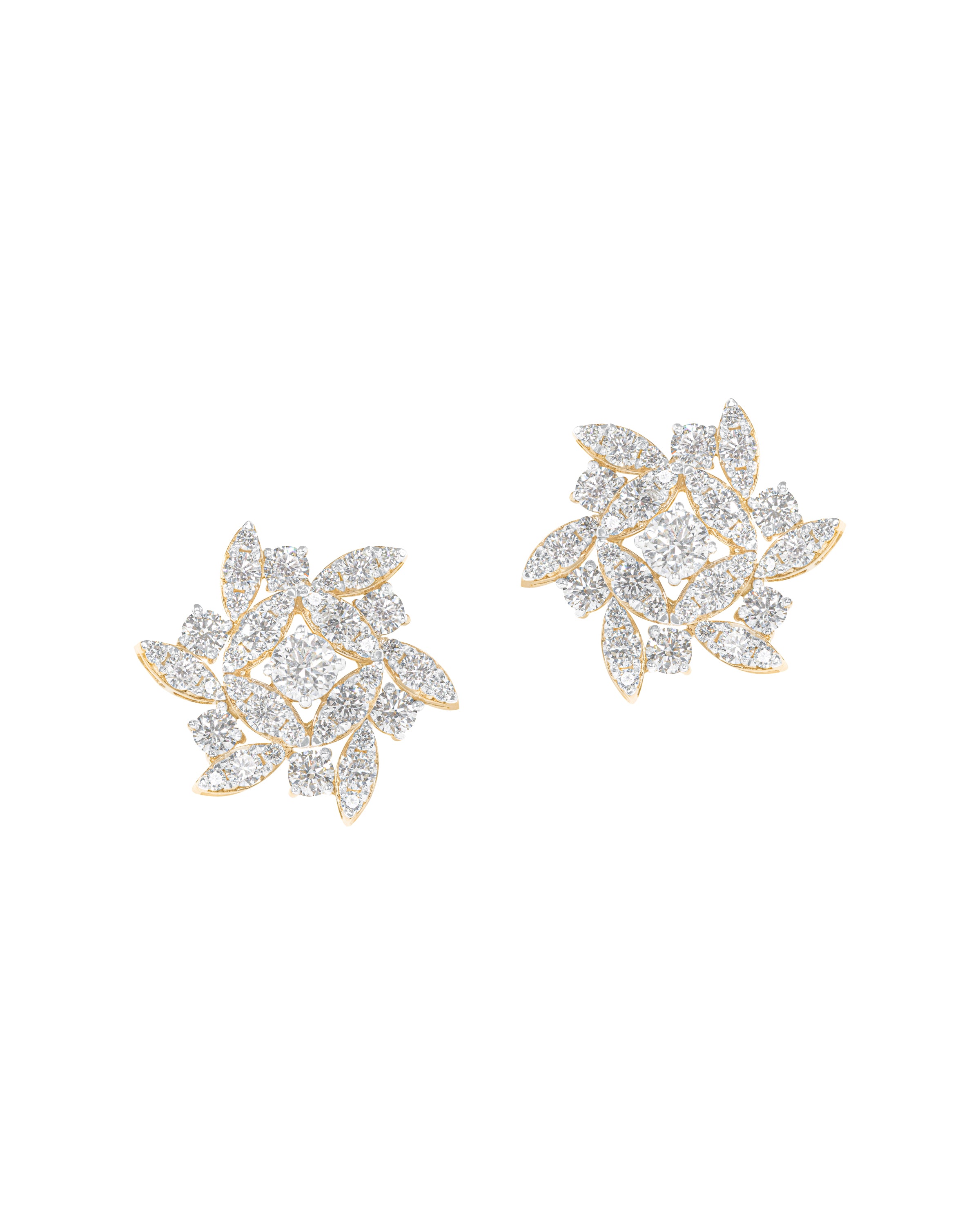 Pinwheel Diamond Earrings