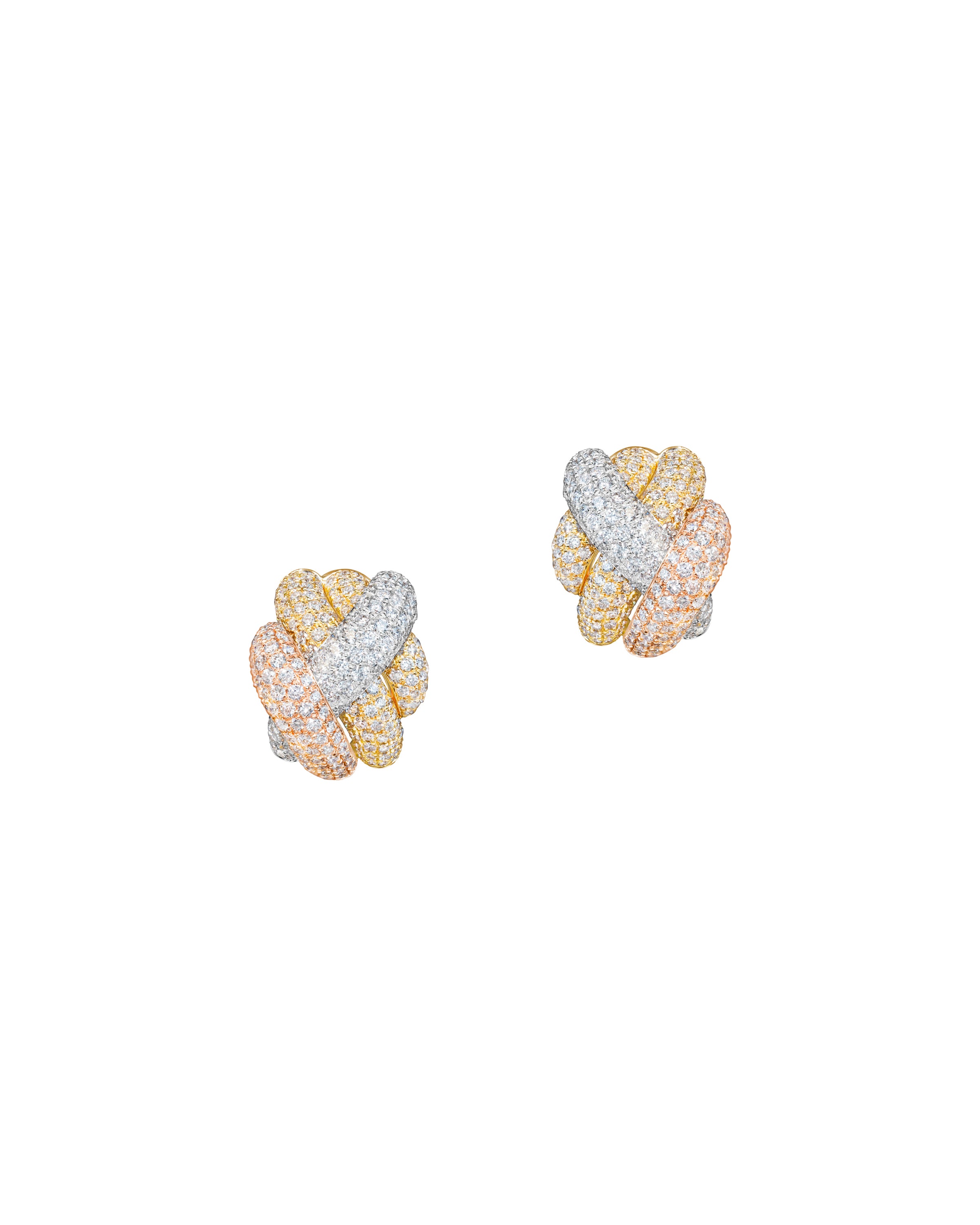 Knotted Diamond Earrings