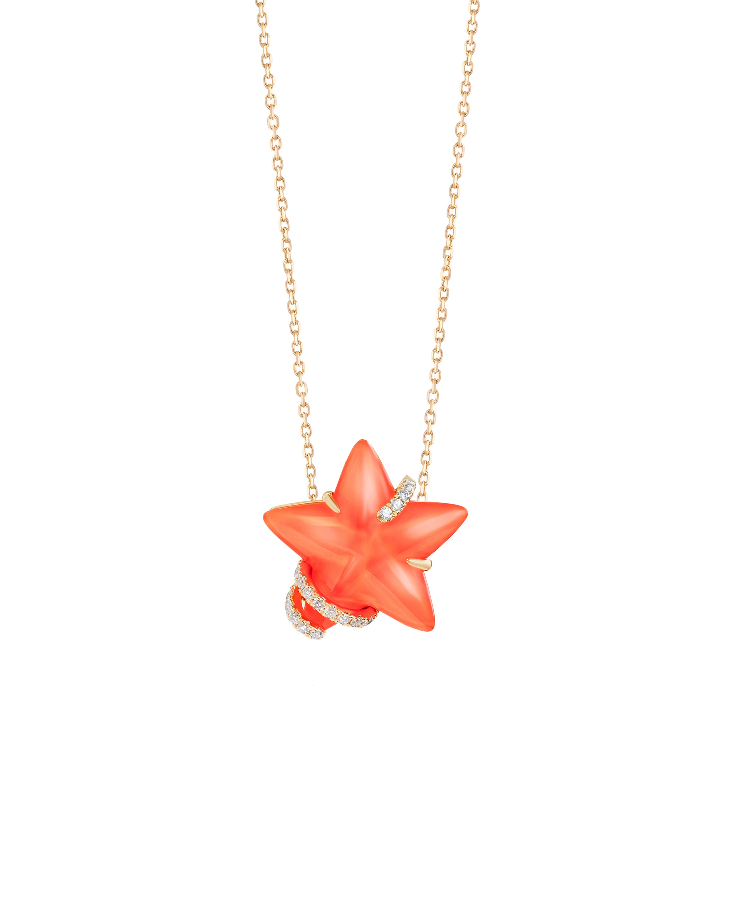 Stella Luna Necklace in Coral