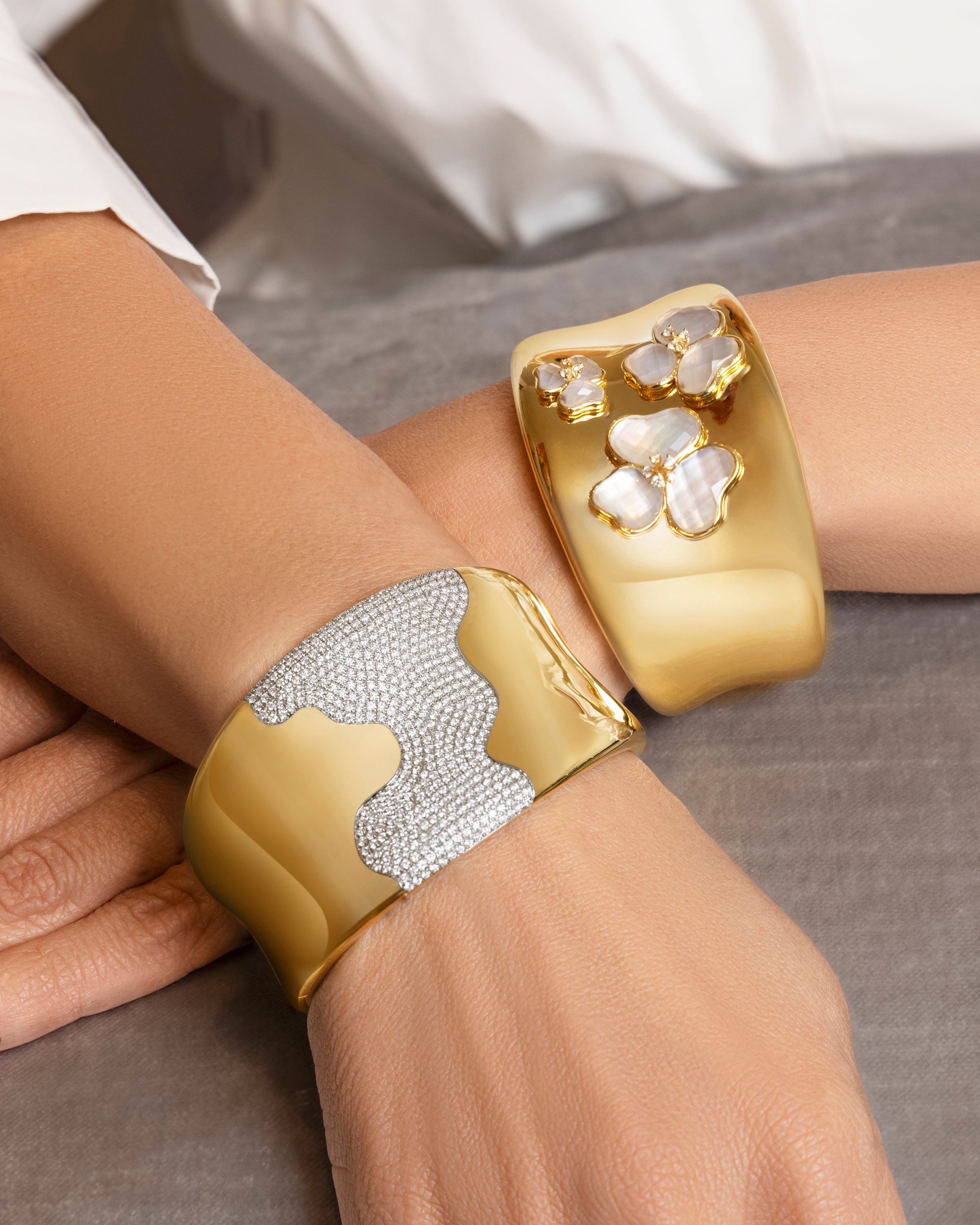 Mia Luna Flowing Diamond Cuff