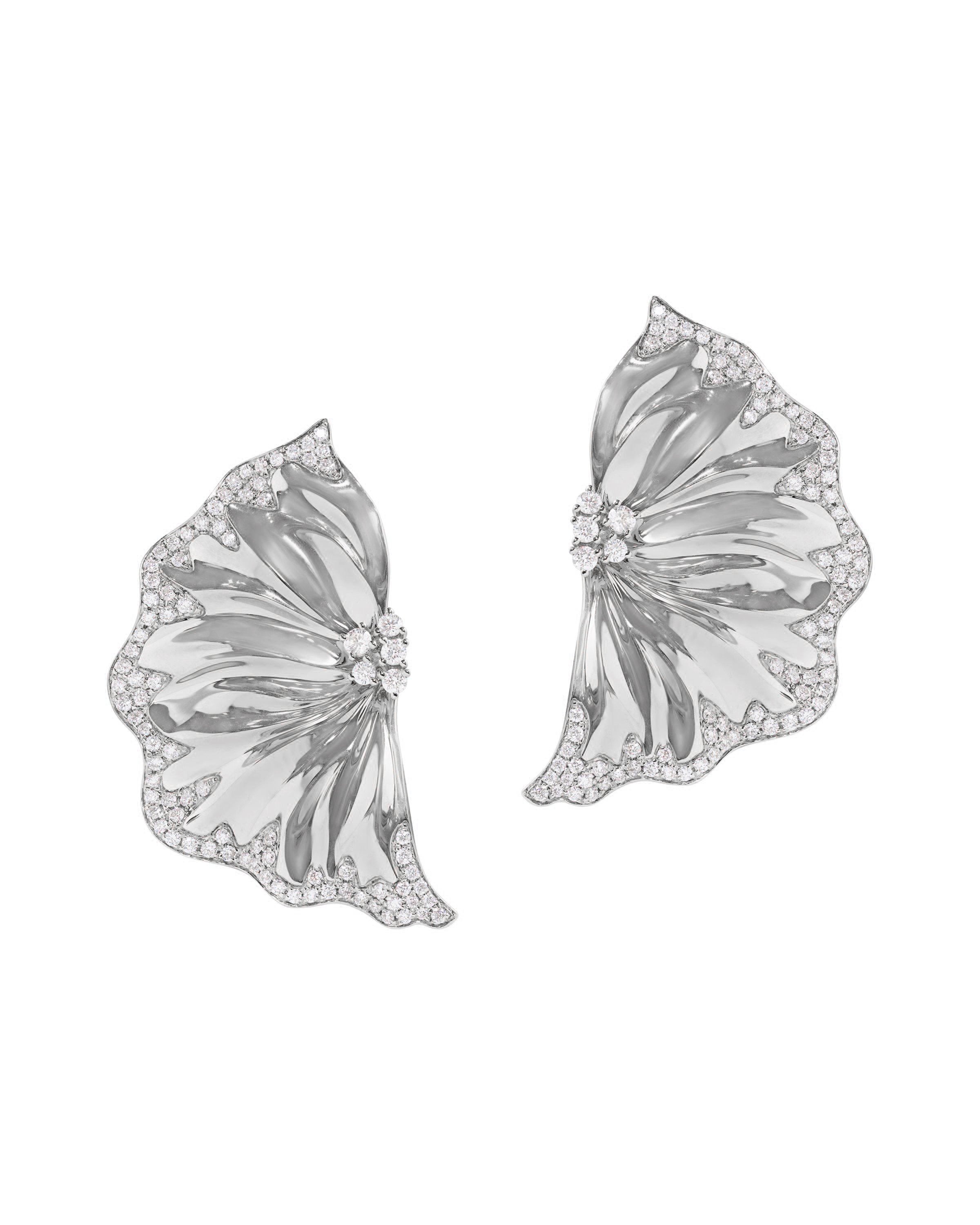 Il Giardino Shimmering Fan Earrings