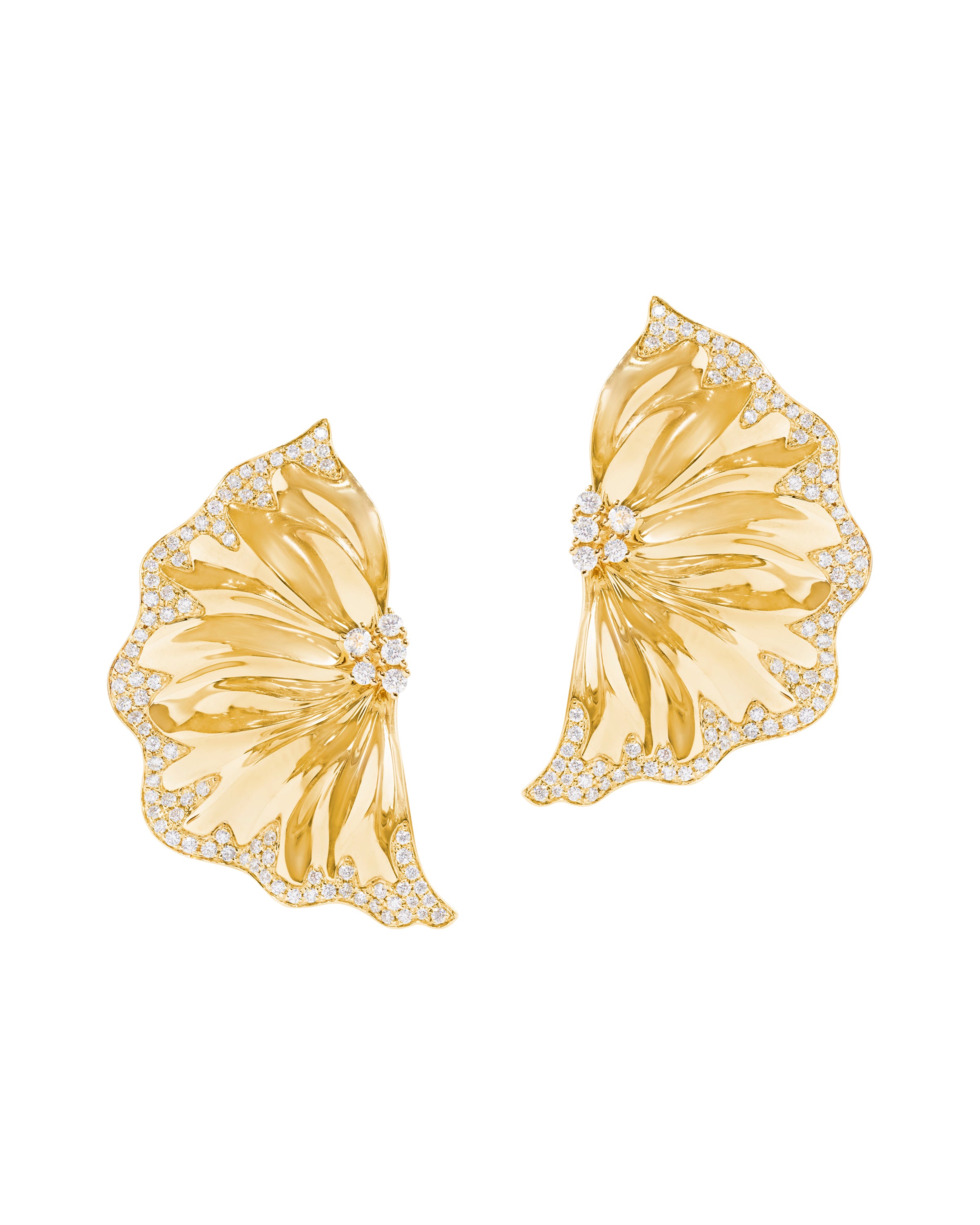 Il Giardino Shimmering Fan Earrings