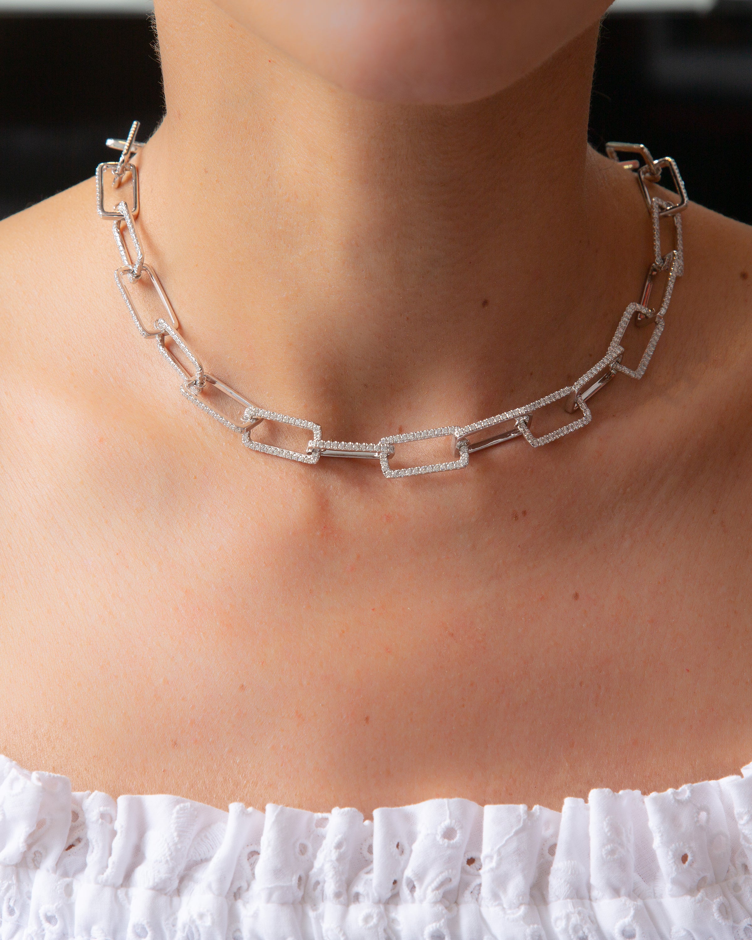 Link Diamond Necklace