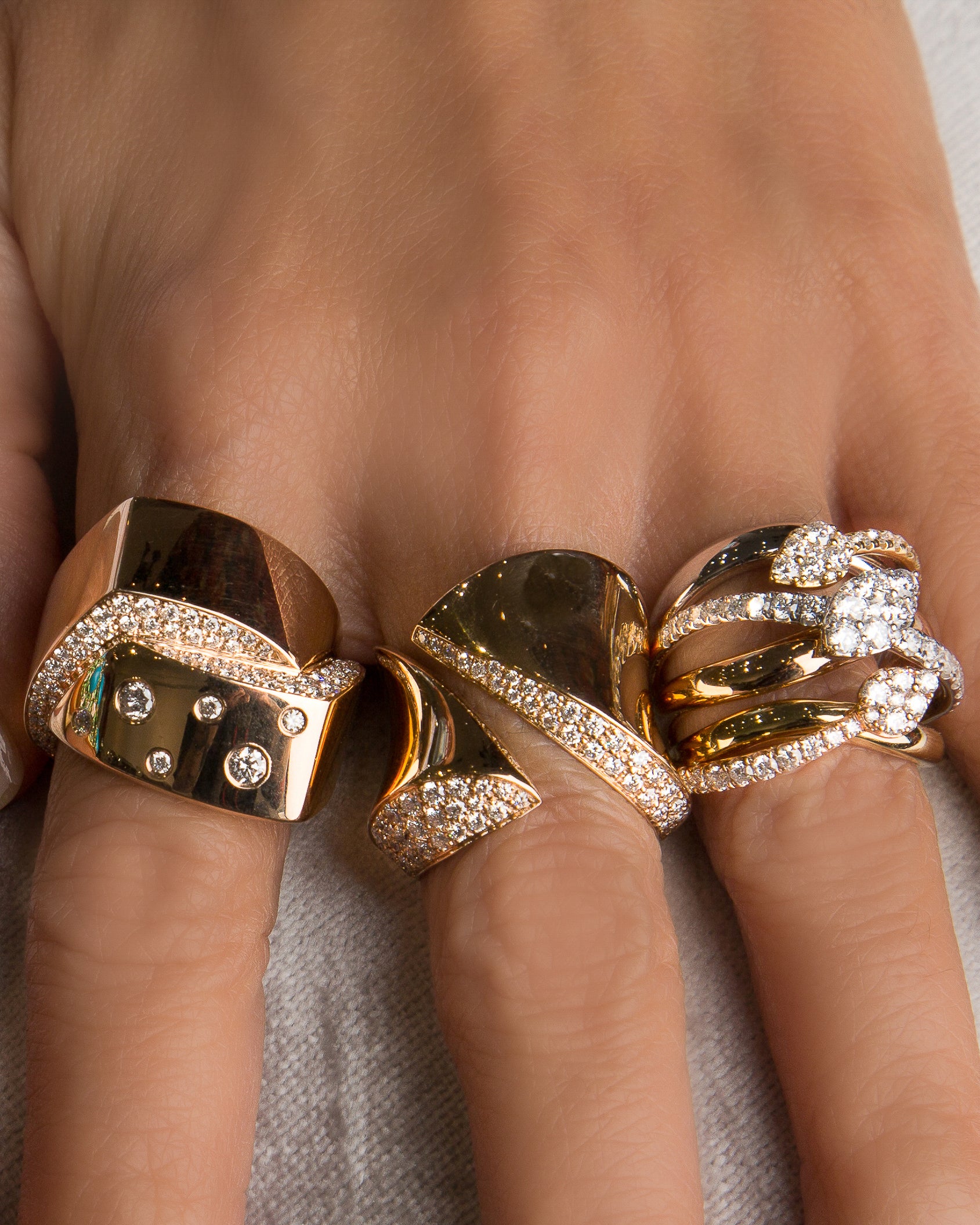 Palm Beach Collezione Gold and Shiny Diamonds
