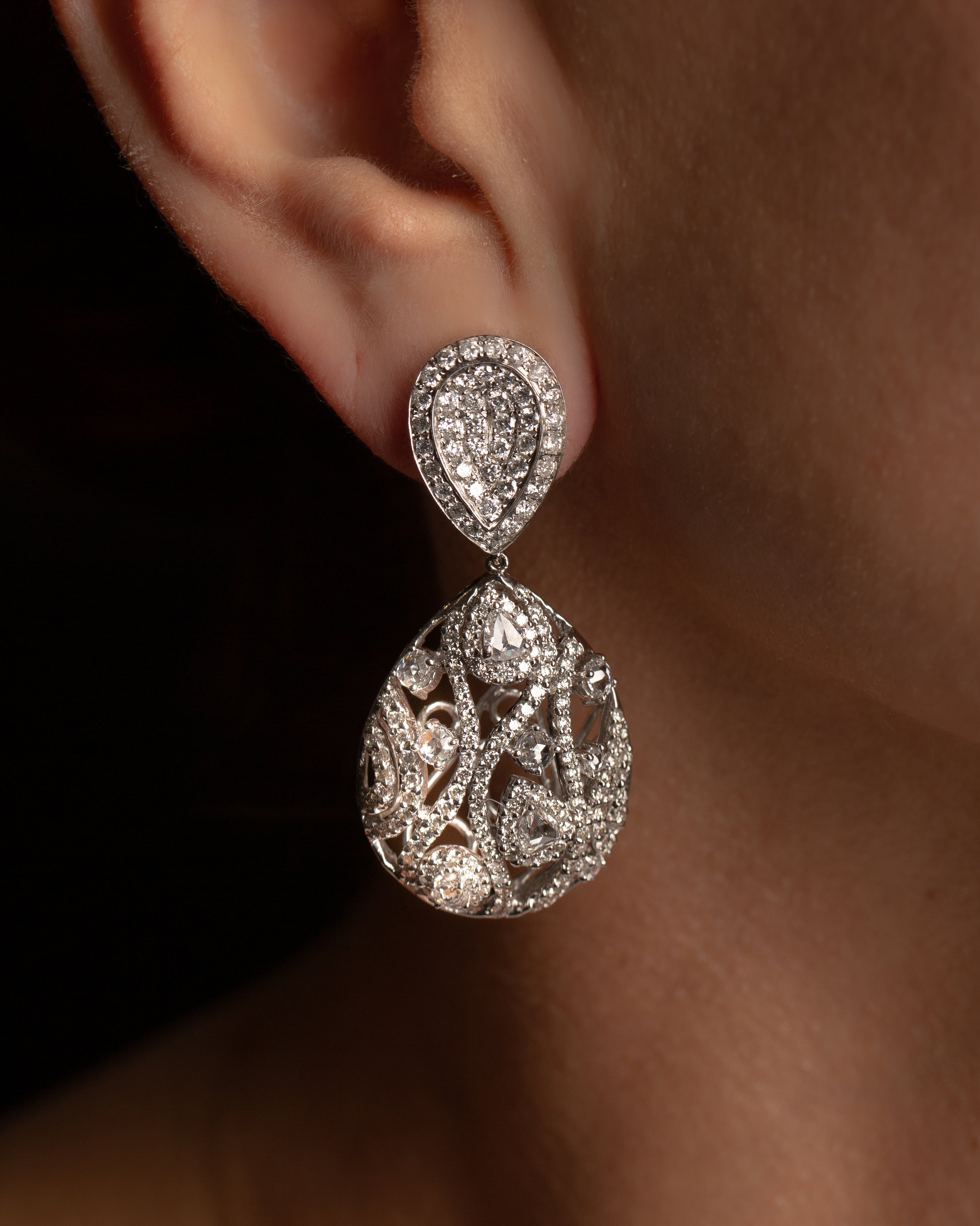 Open Weave Double Drops