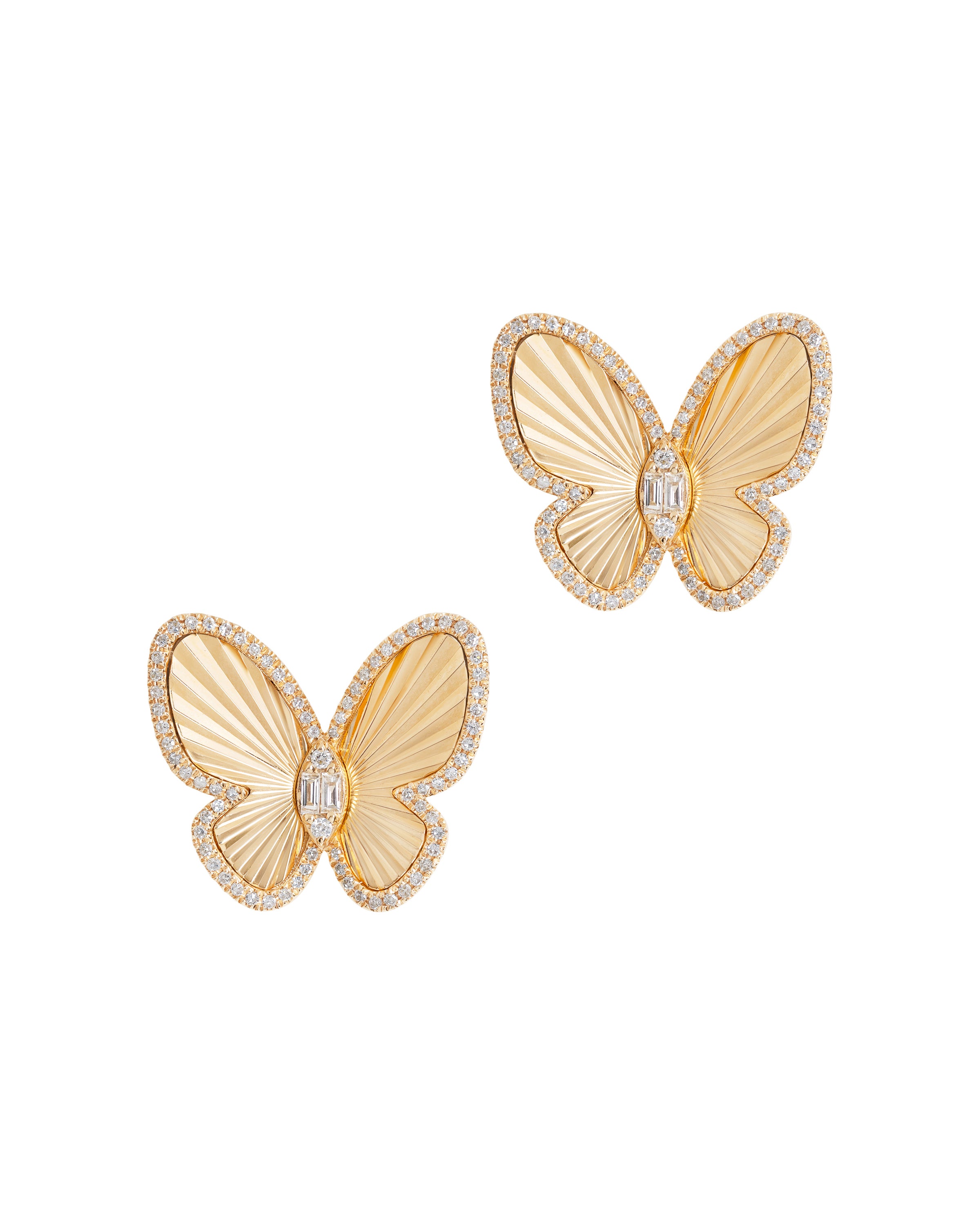 Fauna Delicate Diamond Doré Earrings