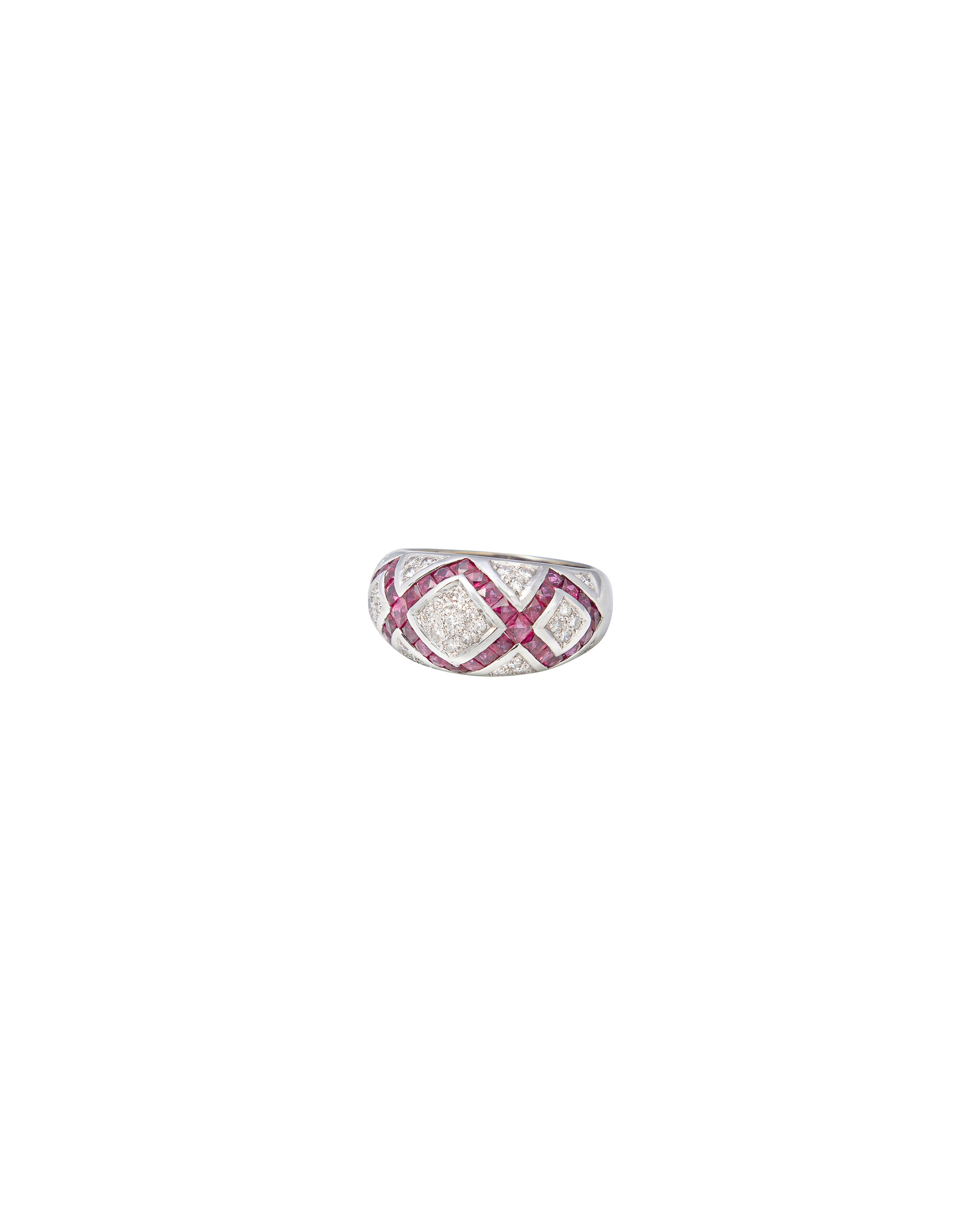 Criss Cross Ruby Ring