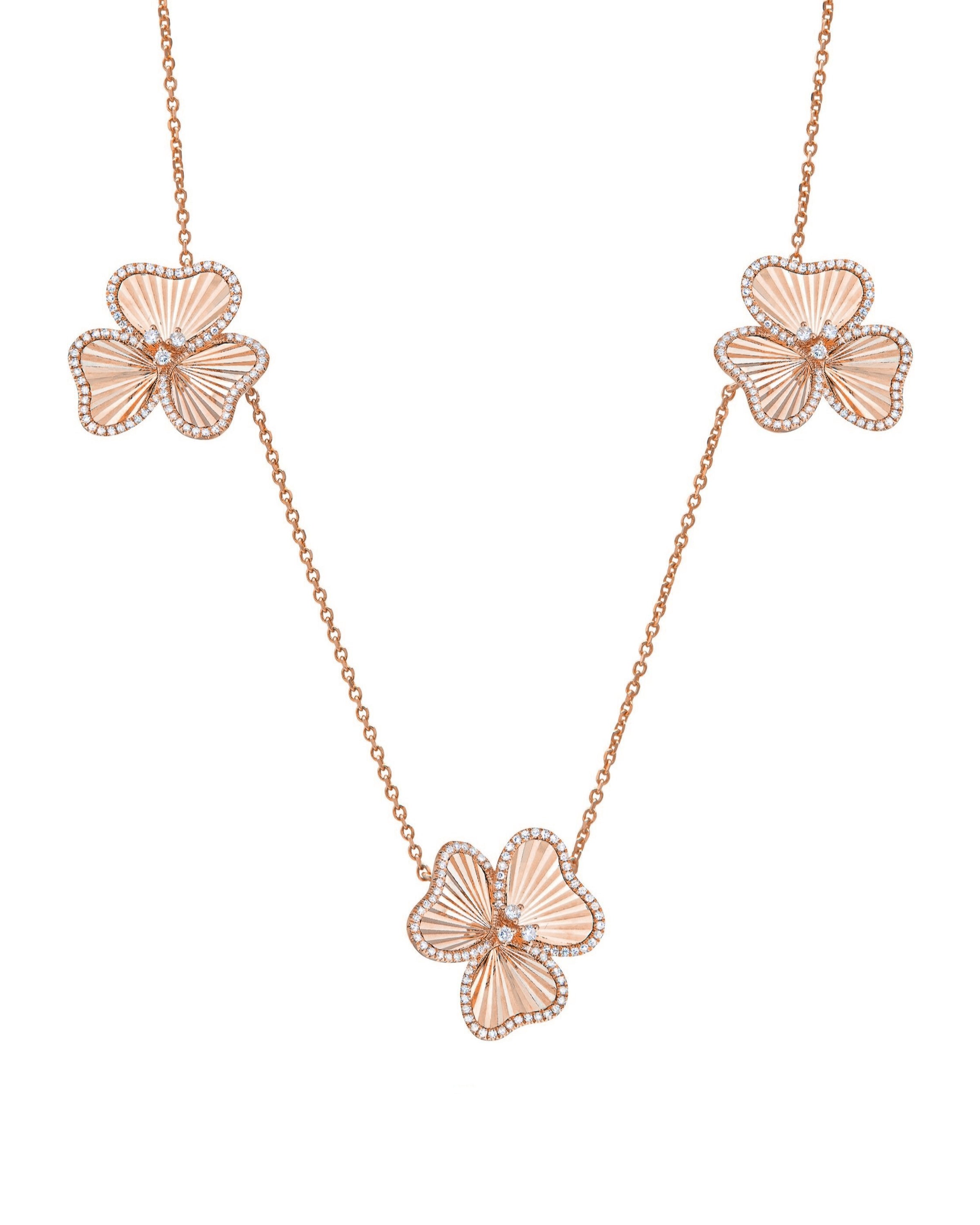 Doré Three Flower Necklace