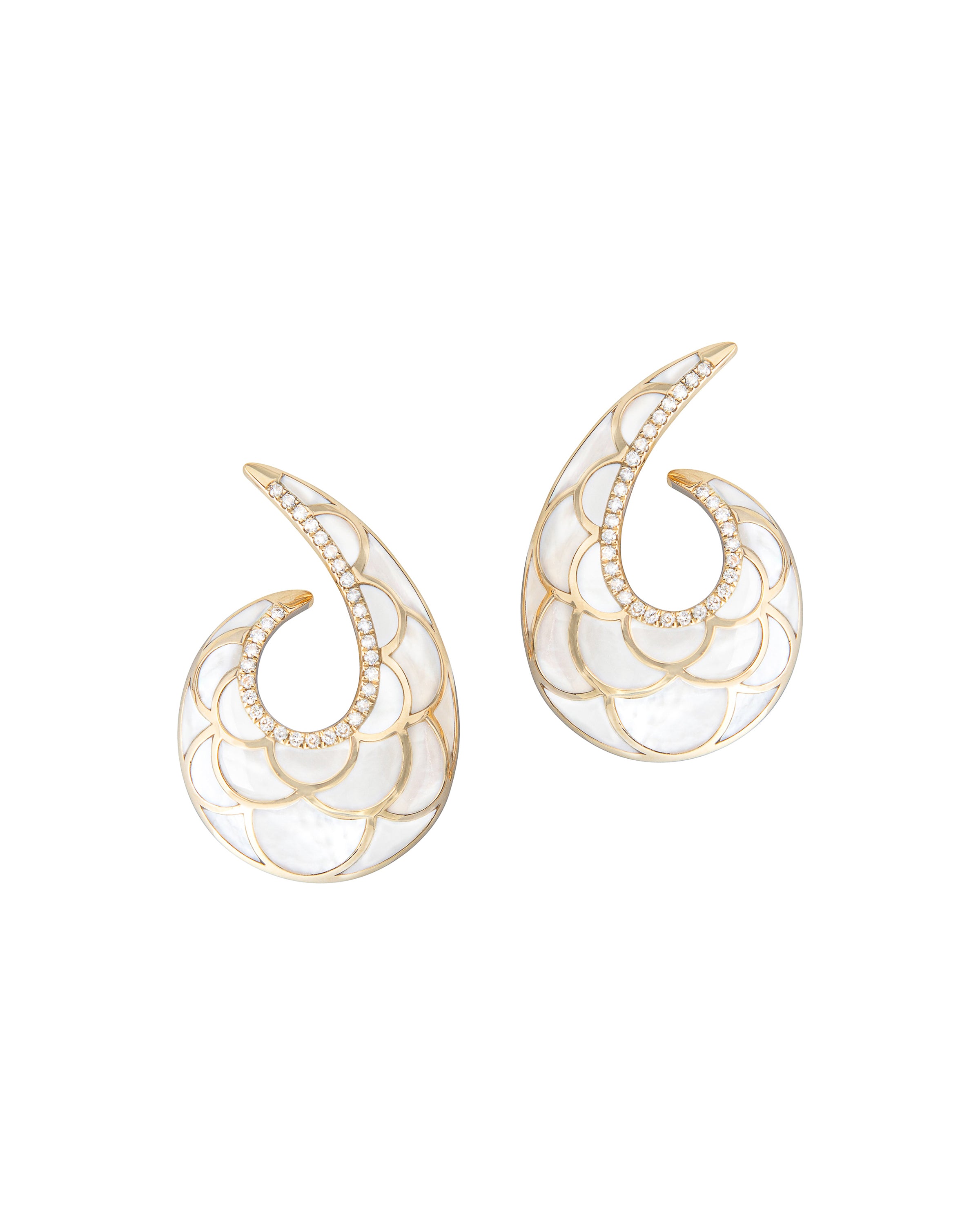 Palm Beach Knot Scalloped Earrings
