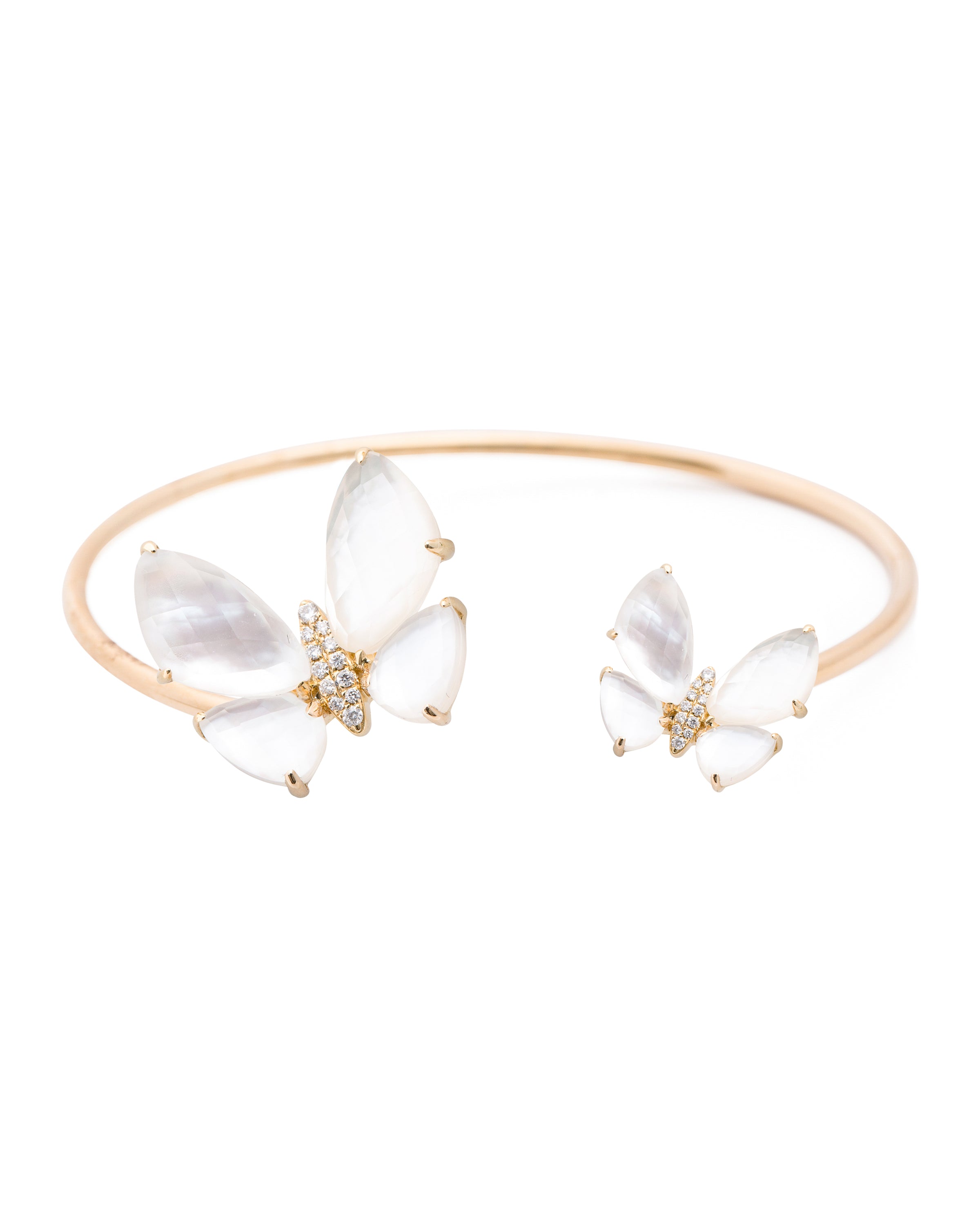 Fauna Double Butterfly Bracelet in Mother of Pearl