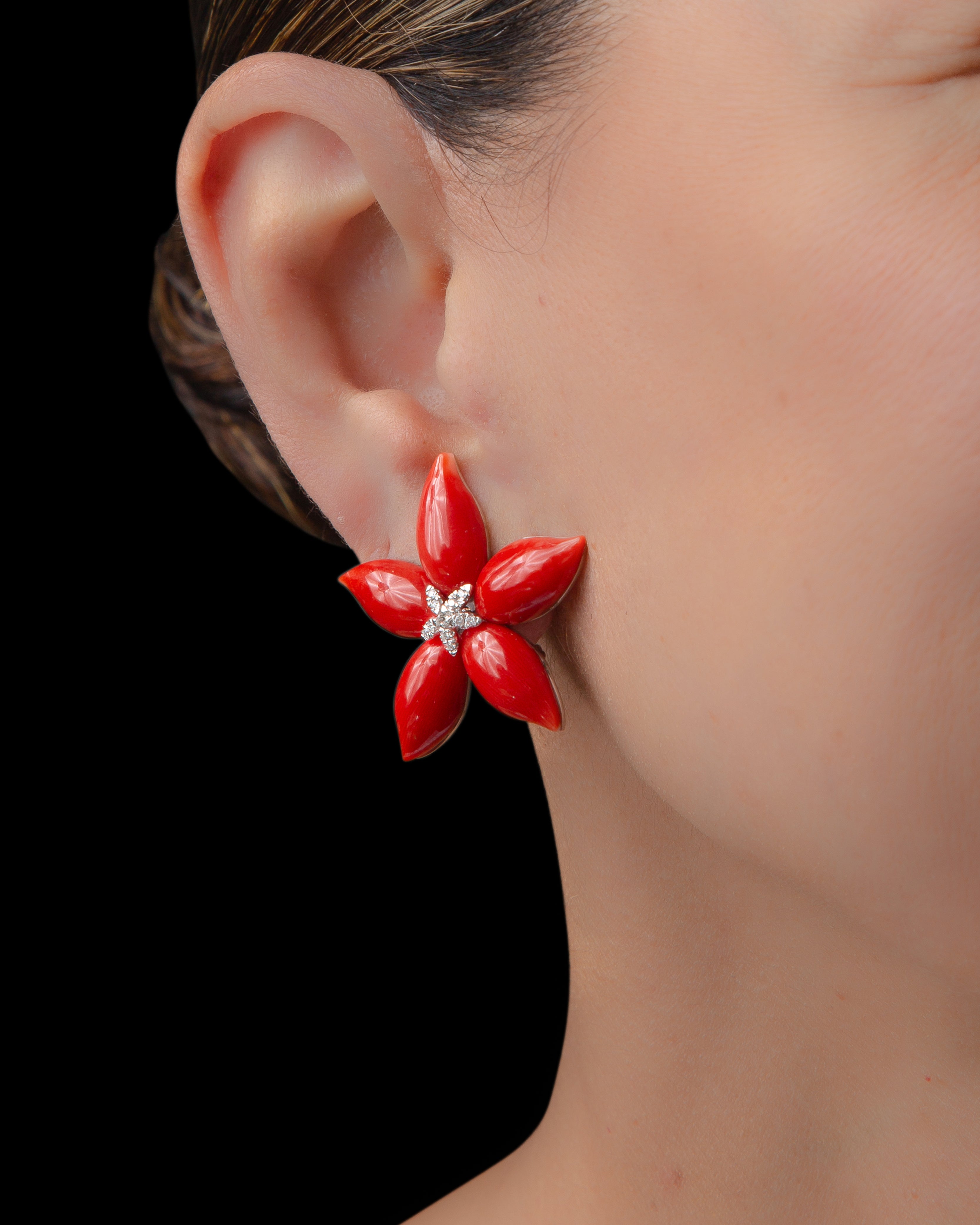 Floral Starfish Earrings